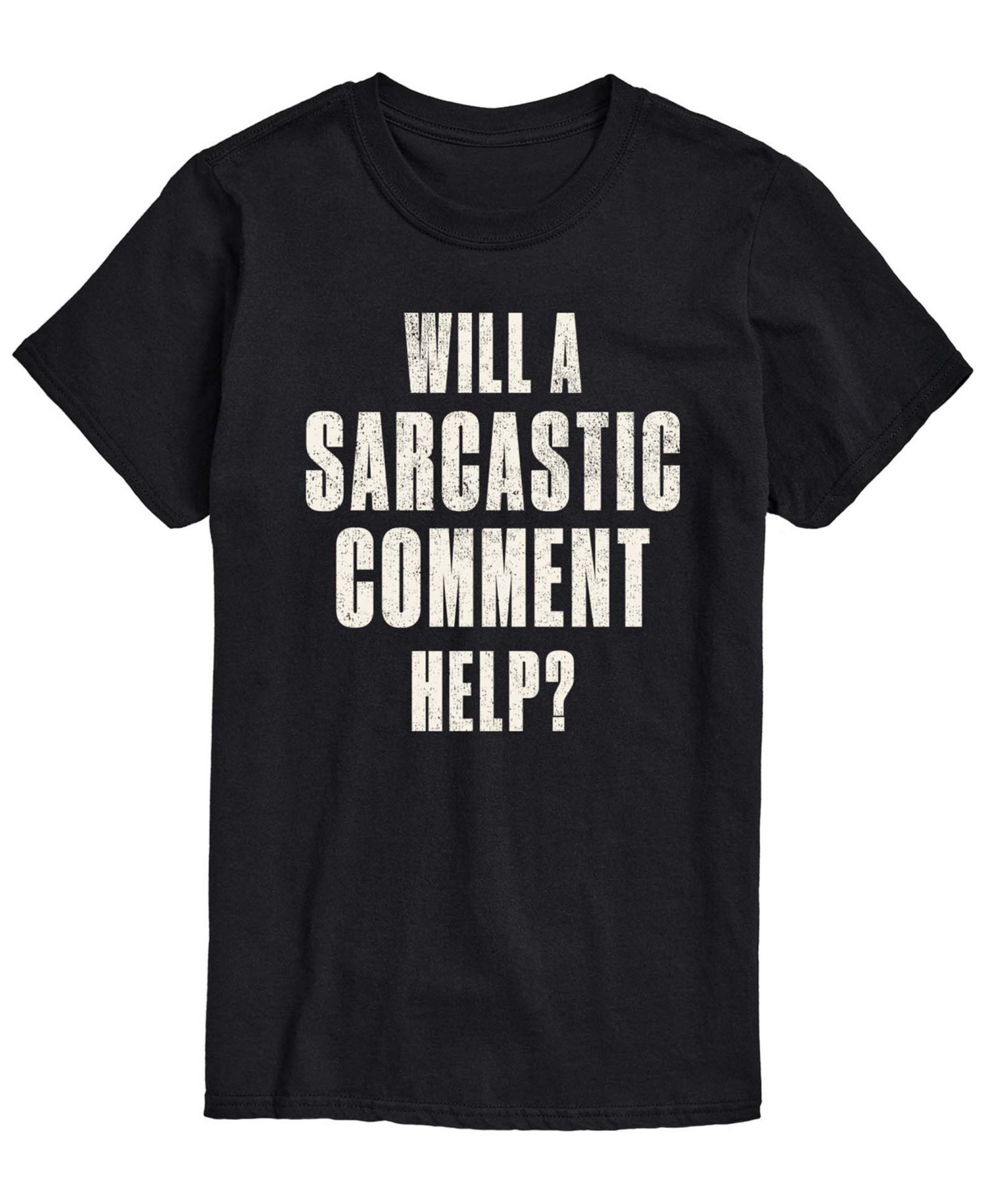 Men's Sarcastic Comment Help Short-Sleeve Graphic T-Shirt