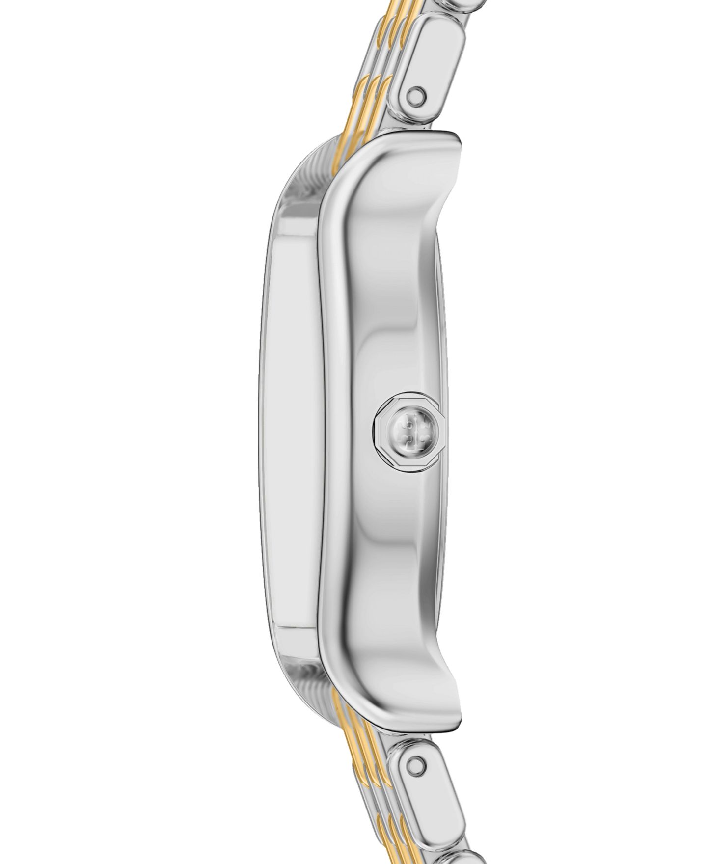 Женские часы Tory Burch Small Eleanor Curve Two-Tone Bracelet Watch 24mm — фото 3