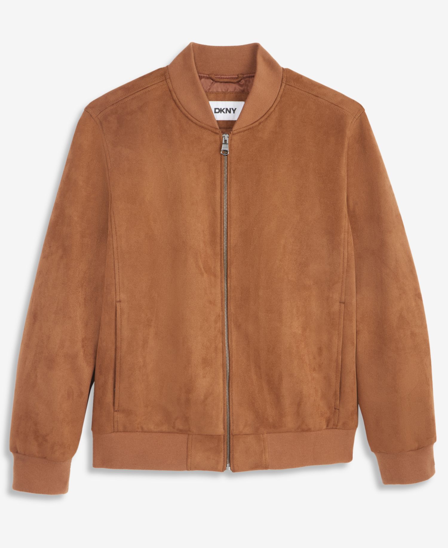 Men's Faux-Suede Bomber Jacket