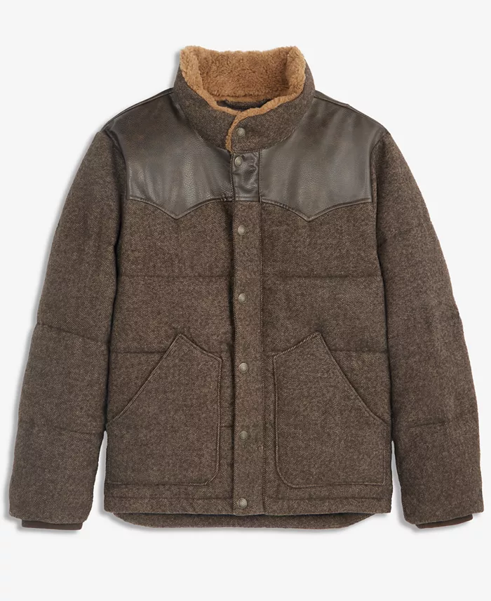 Men's Quilted Mixed-Media Rancher Jacket - thumbnail 6