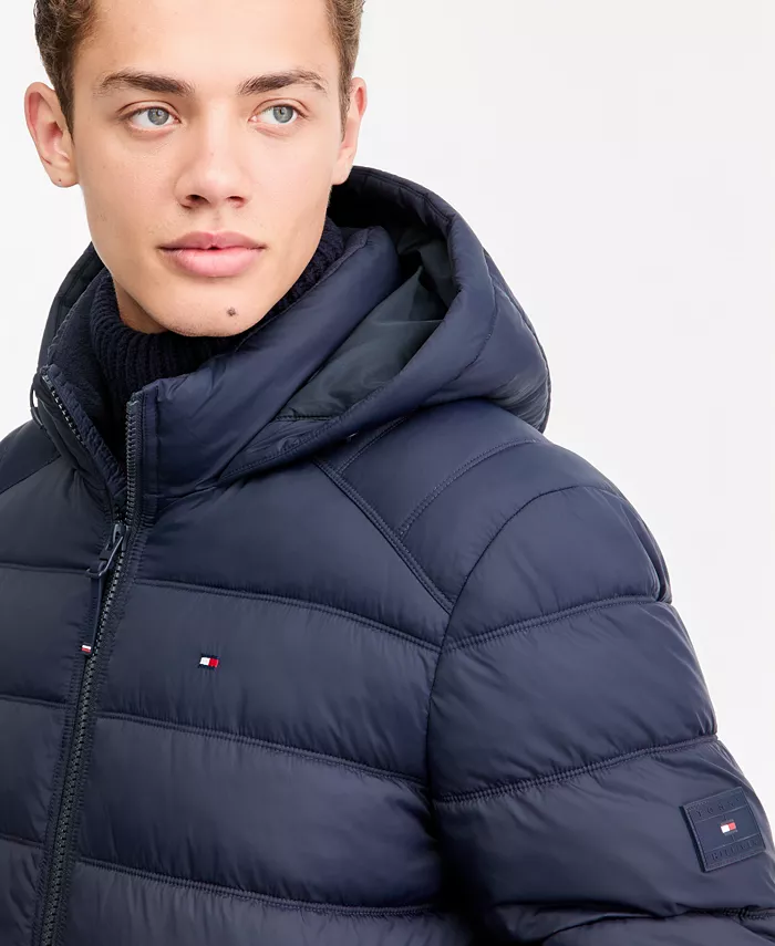 Men's Hooded Puffer Jacket - thumbnail 8