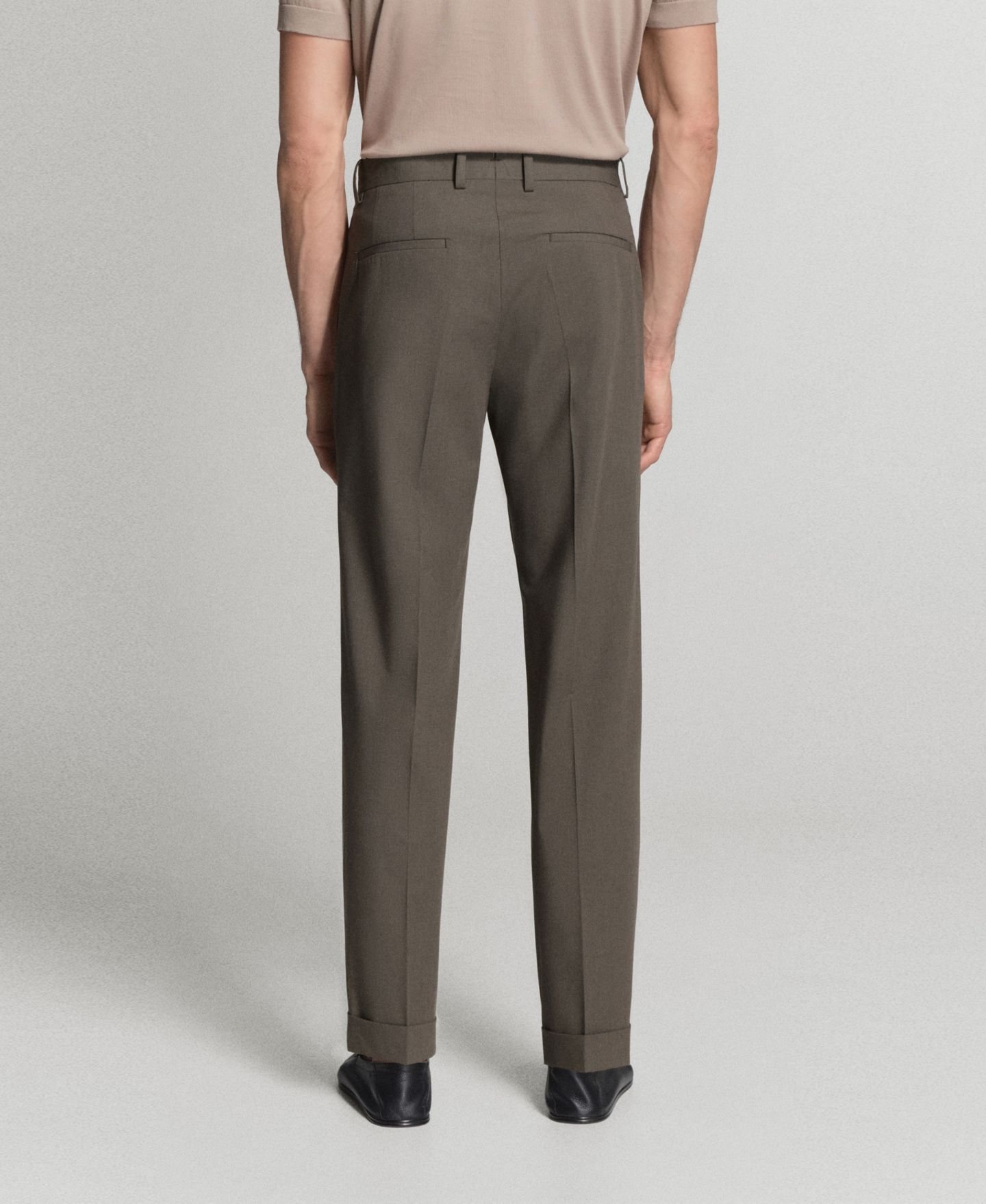 Мужские брюки MANGO Boston Regular-Fit Suit, цвет: Средний коричневый — фото 3