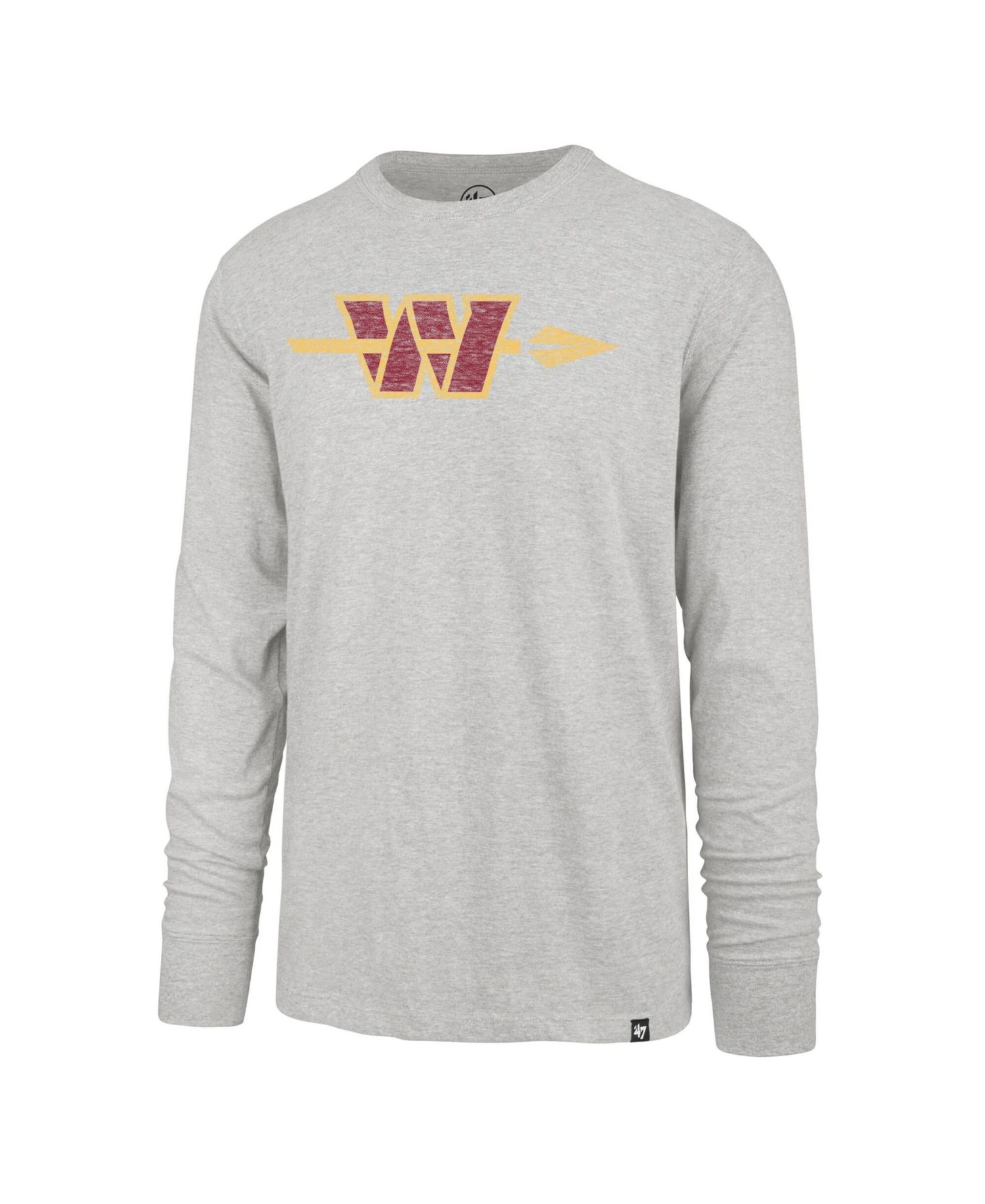 Men's Gray Washington Commanders Premier Franklin Long Sleeve T-Shirt