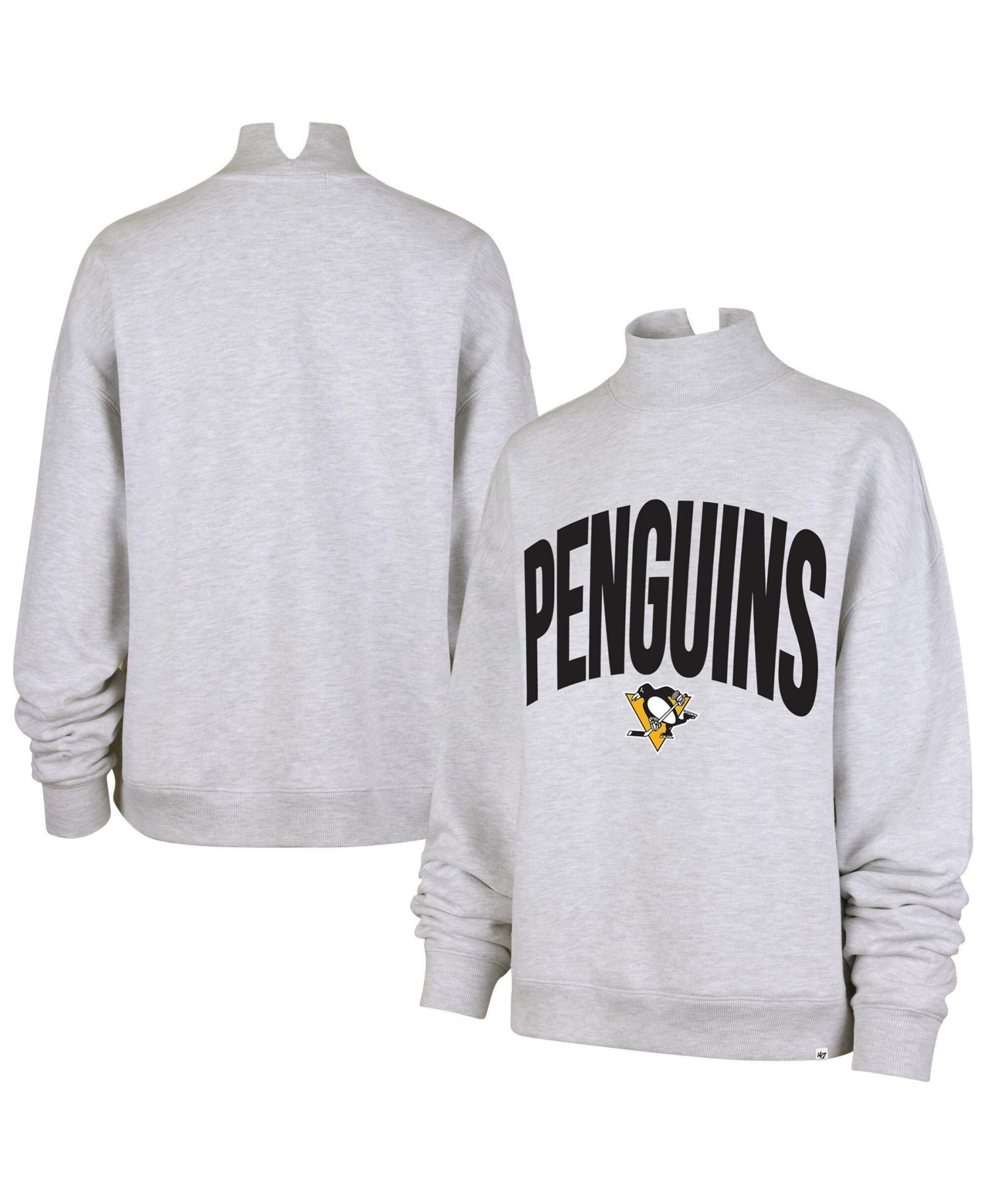 Women's Heather Gray Pittsburgh Penguins Subtle Muse Sweatshirt