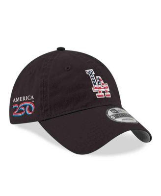 Men's Black Los Angeles Dodgers America 250 9TWENTY Adjustable Hat