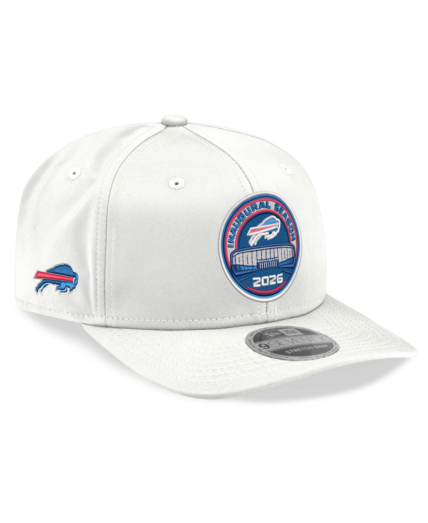 Men's White Buffalo Bills Highmark Stadium Inaugural Season 9SEVENTY Adjustable Hat