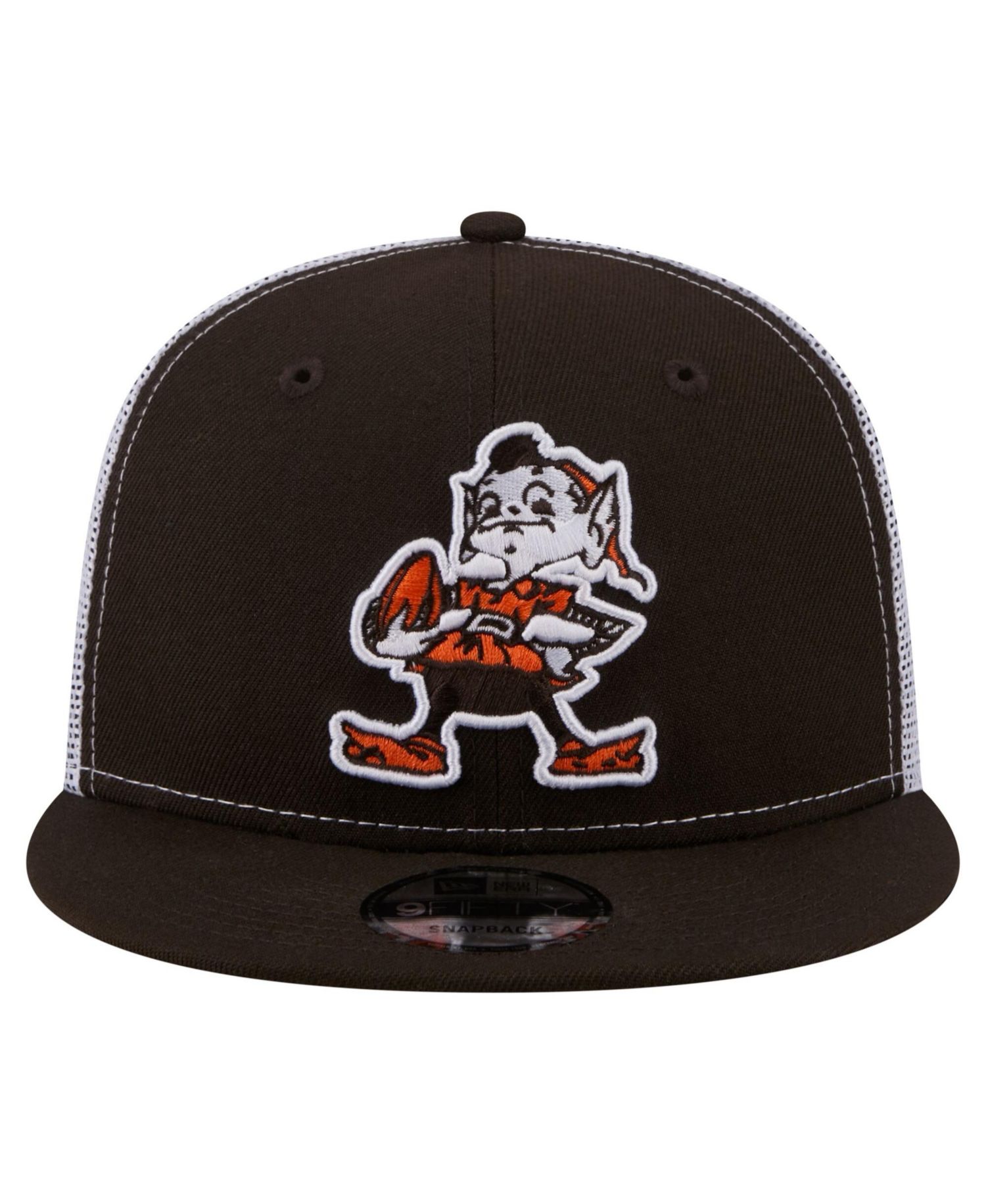 Men's Brown Cleveland Browns Core Team 9FIFTY Trucker Snapback Hat