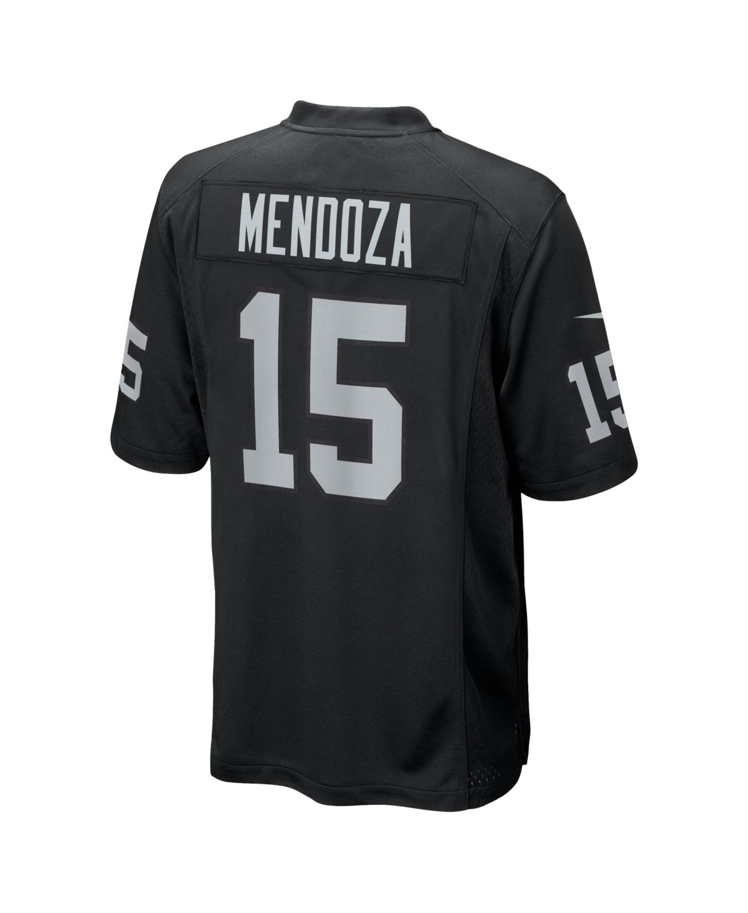 Men's Black Las Vegas Raiders Fernando Mendoza 2026 NFL Draft First Round Pick No. 1 Team Game Jersey