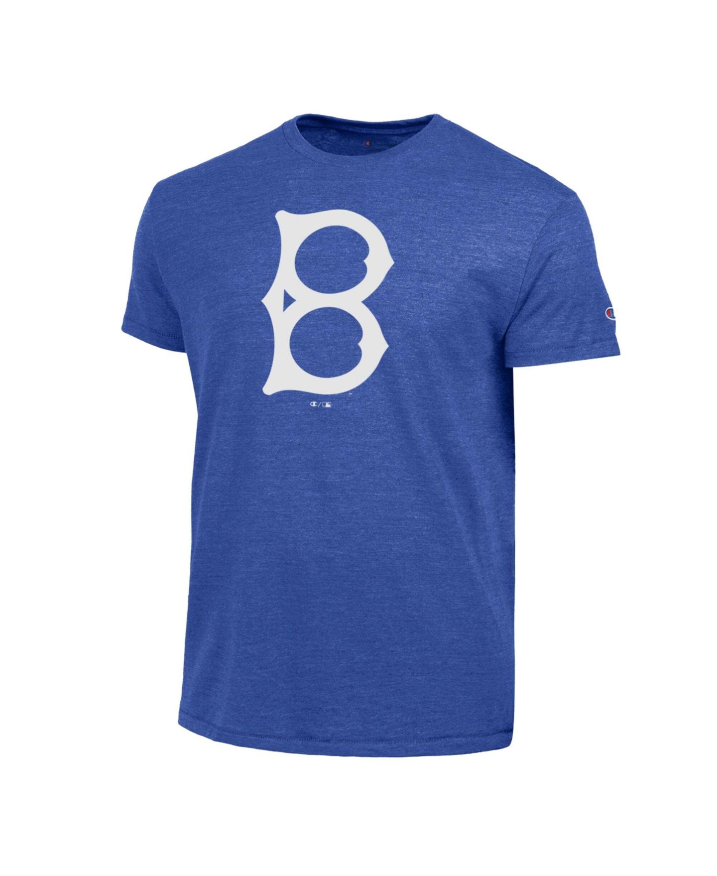 Мужская футболка Champion Royal Brooklyn Dodgers Cooperstown Logo Tri-Blend — фото 3