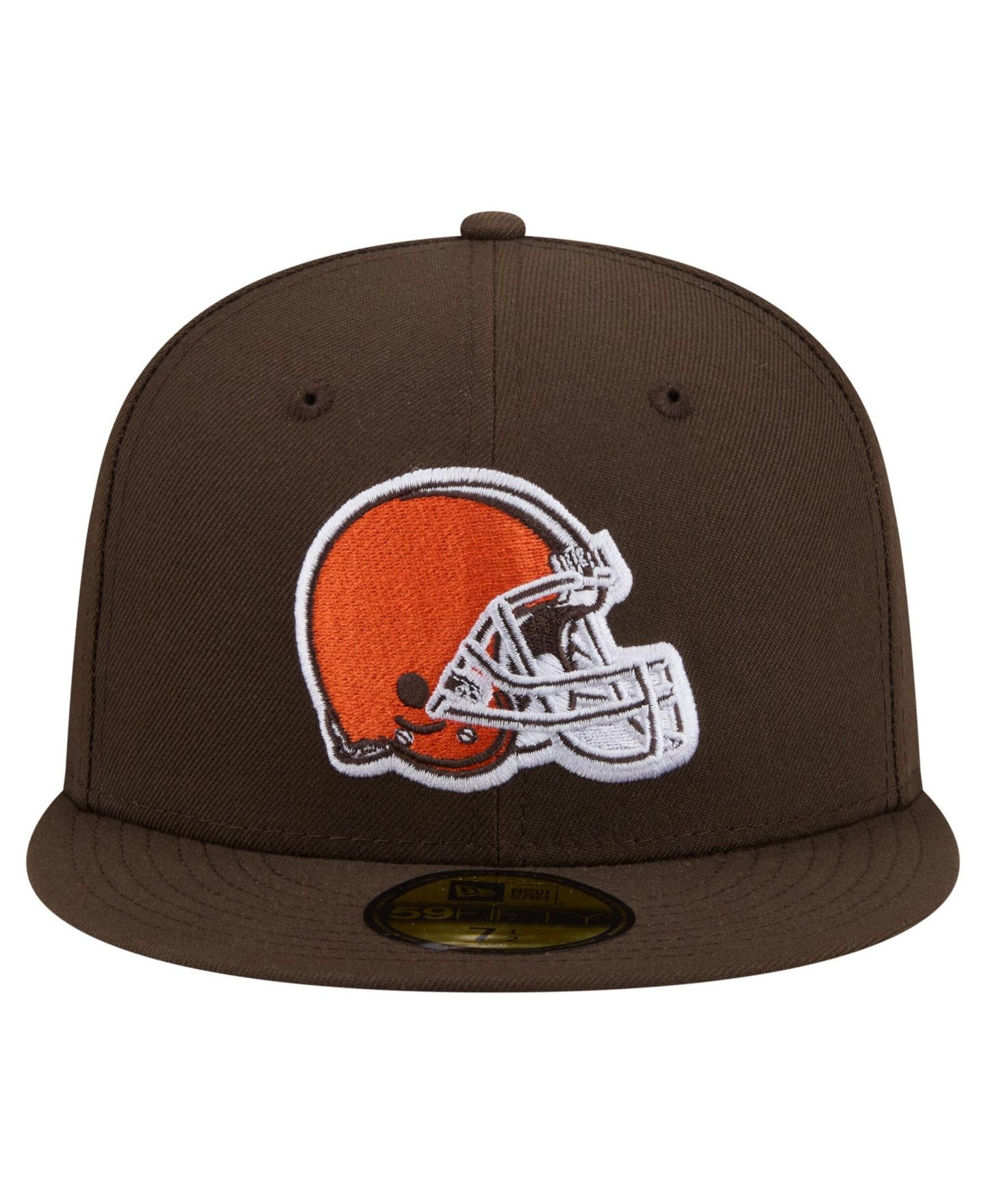Мужская кепка New Era Brown Cleveland Browns 59FIFTY Fitted Hat — фото 5