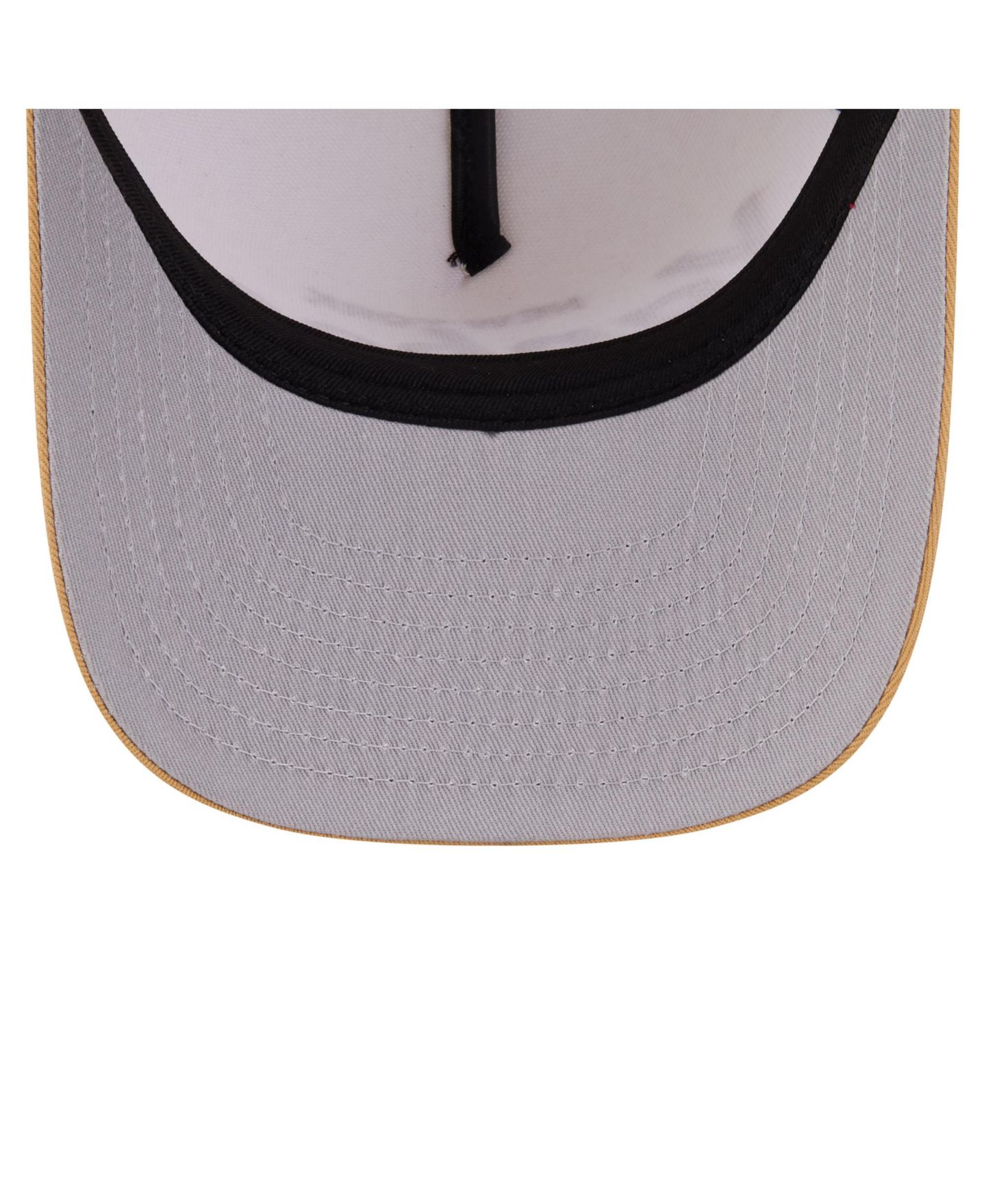 Мужская кепка New Era Cream New York Yankees Herringbone 9FIFTY A-Frame Snapback Hat — фото 2