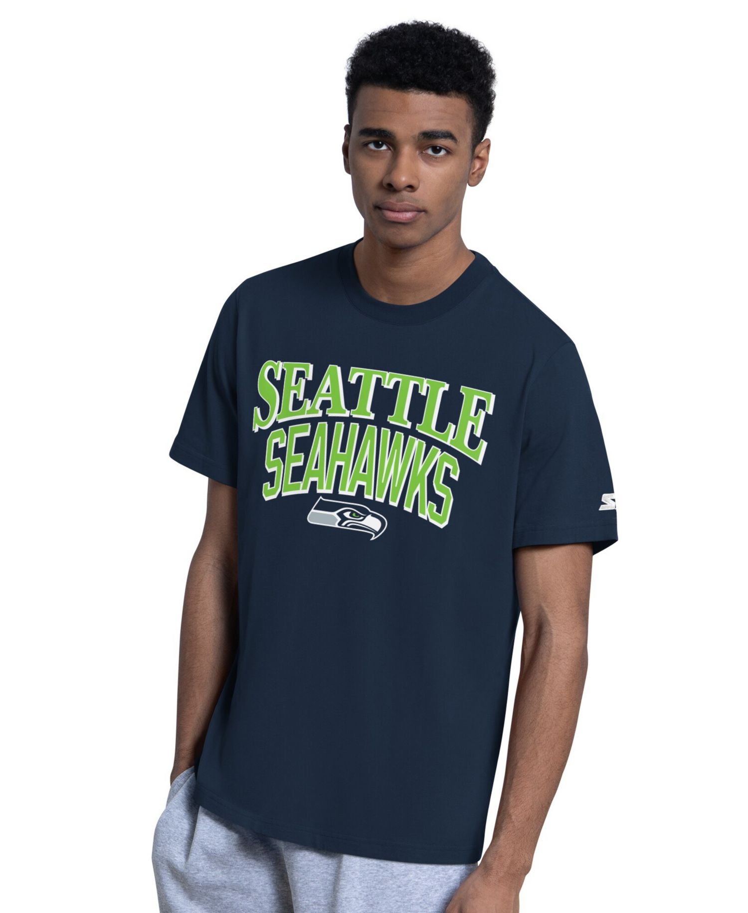 Men's 2-pack College Navy/Gray Seattle Seahawks Logo T-Shirt