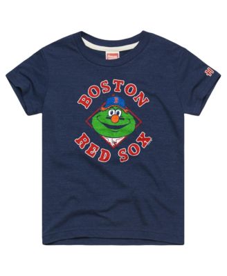 Big Boys and Girls Navy Boston Red Sox Mascot Tri-Blend T-Shirt