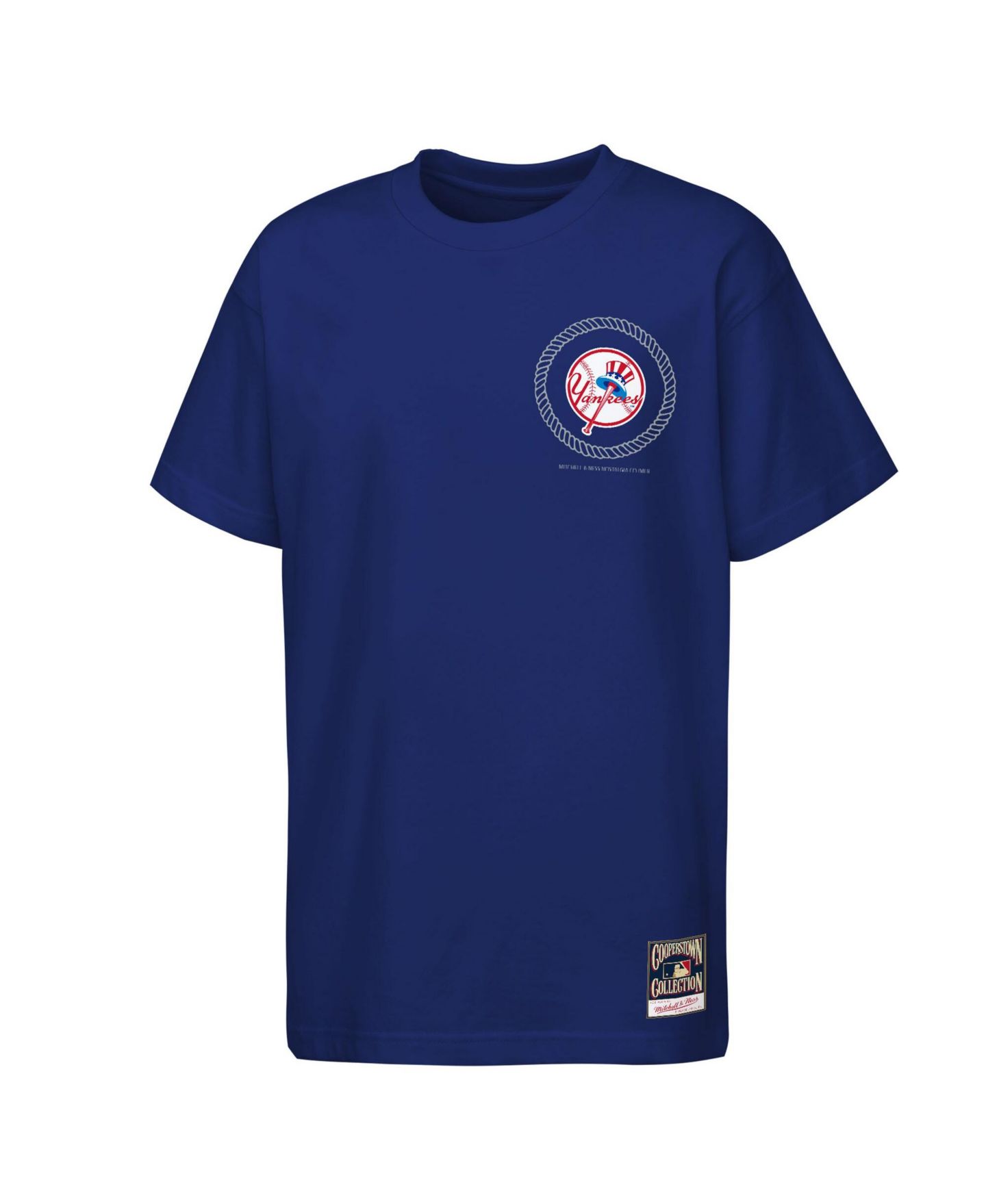Детская футболка Mitchell & Ness Navy New York Yankees Cooperstown Rodeo Rope — фото 3