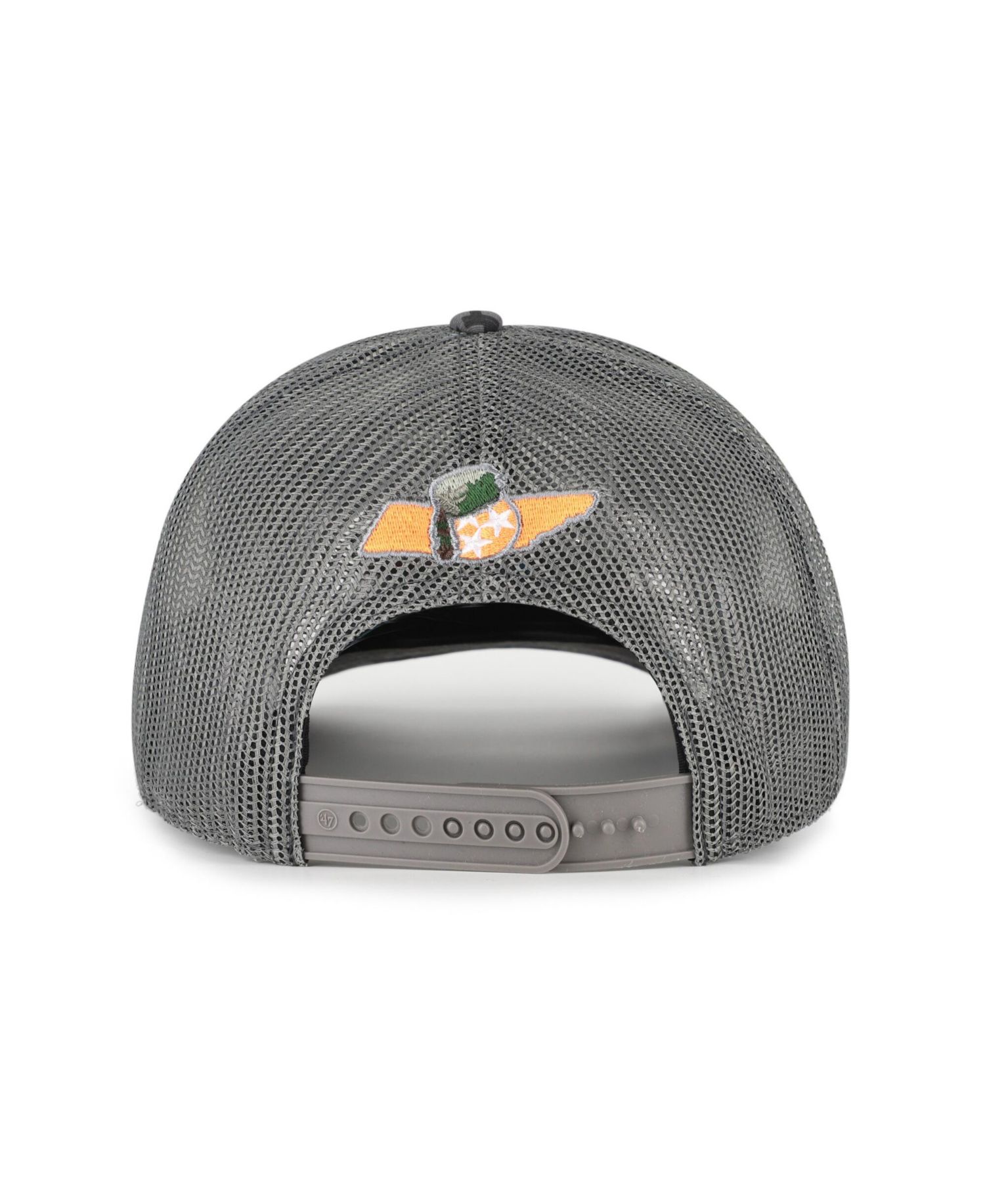 Men's Camo Tennessee Volunteers Smokey Grey Square Script Trucker Adjustable Hat