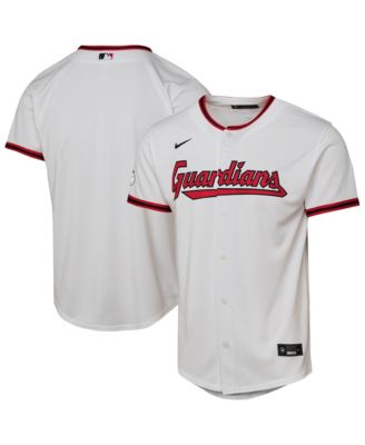 Big Boys and Girls White Cleveland Guardians Home Stadium Jersey