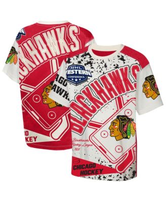 Big Boys and Girls Cream Chicago Blackhawks Top Player T-Shirt