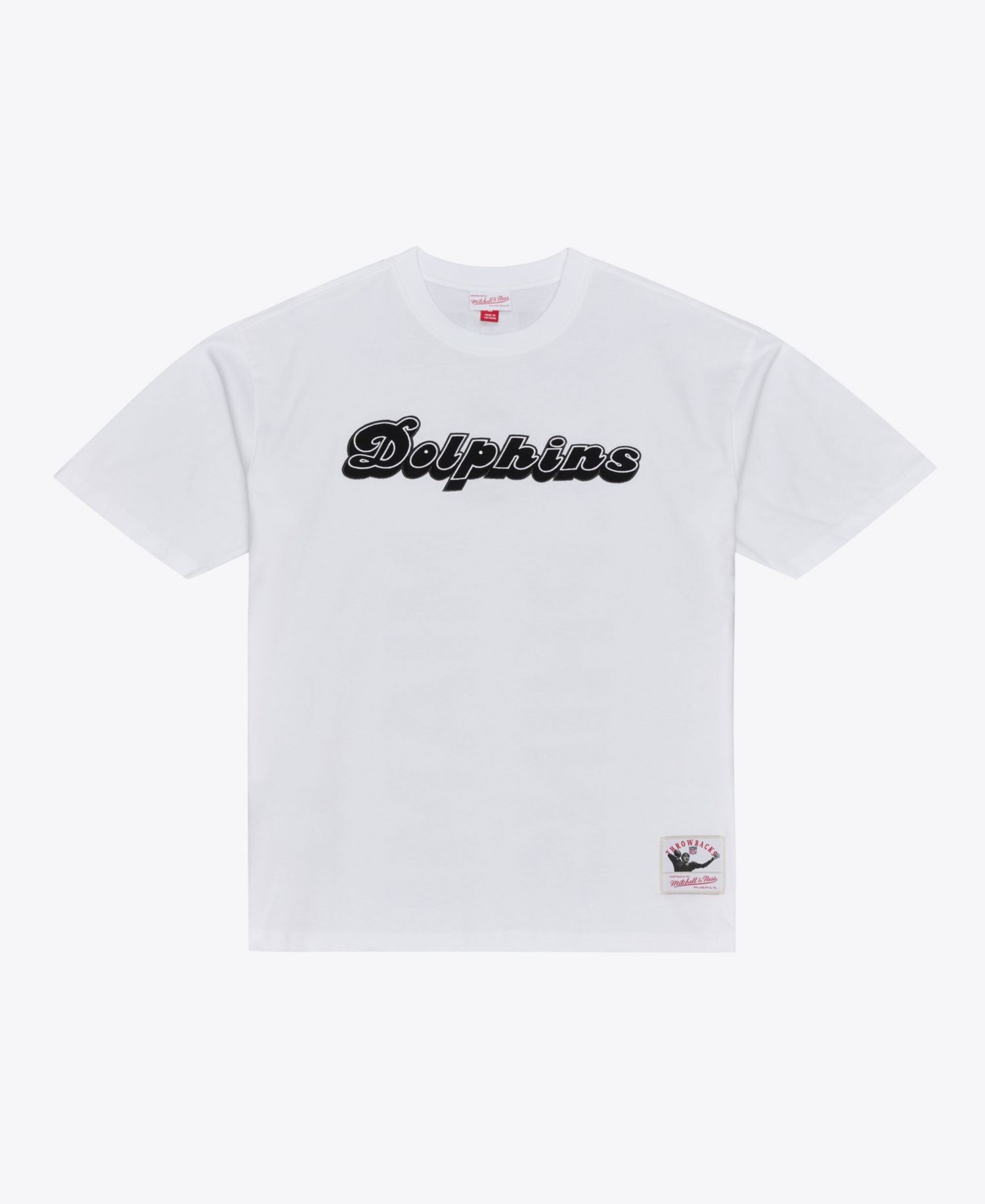 Men's White Miami Dolphins Monochrome T-Shirt