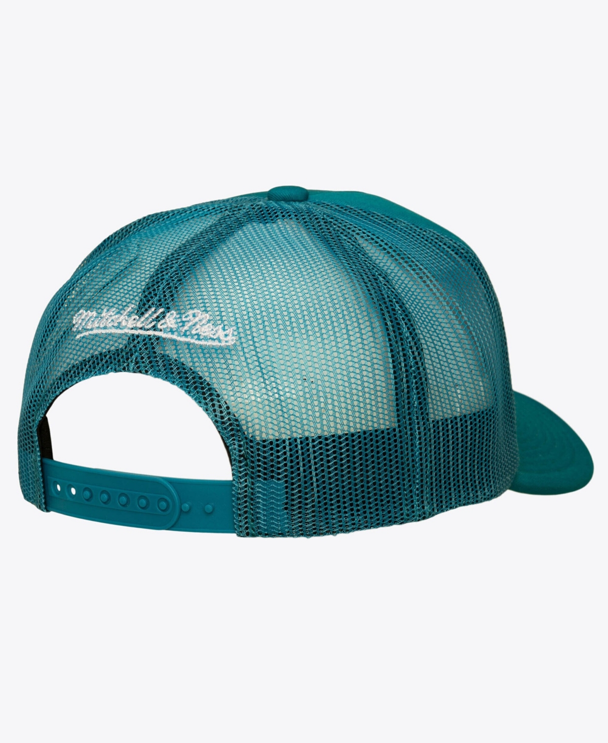 Mitchell & Ness Men's Teal San Jose Sharks Head Coach Trucker Adjustable Hat