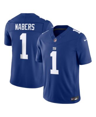 Men's Malik Nabers Royal New York Giants Vapor F.U.S.E. Stitched Limited Jersey