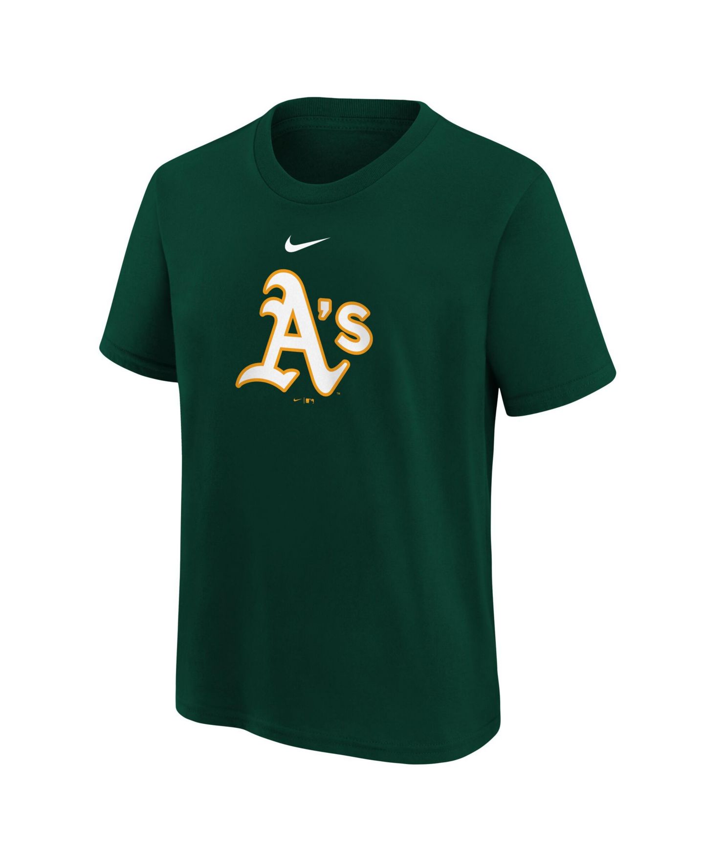 Детская футболка Nike Green Athletics Large Logo — фото 2