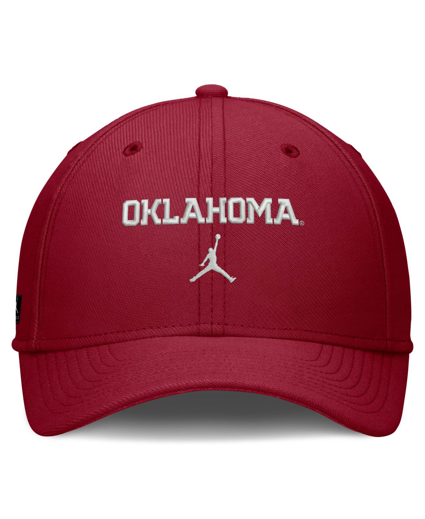 Мужская кепка Jordan Crimson Oklahoma Sooners Rise On-Field SwooshFlex Dri-FIT Flex Hat — фото 4