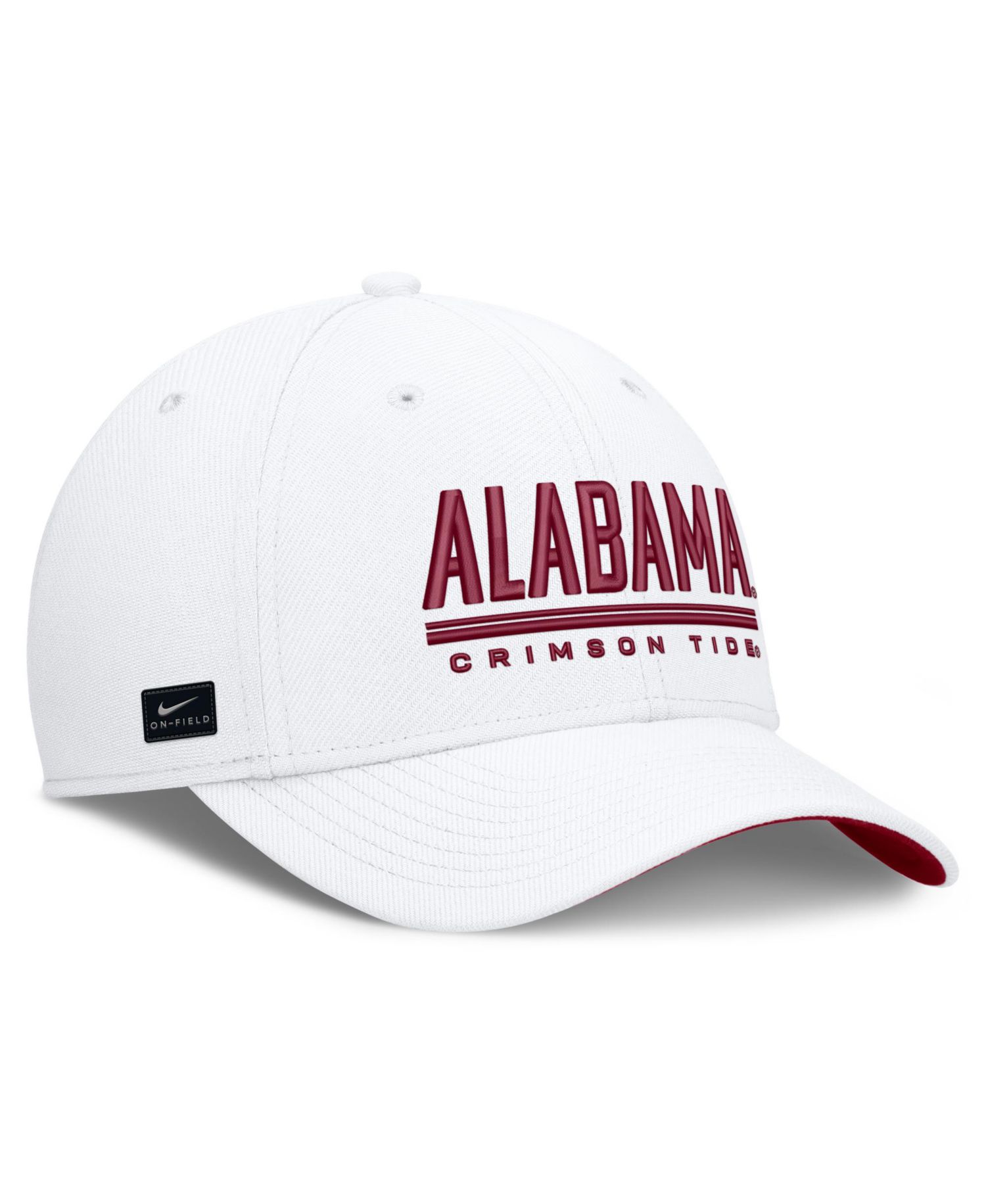 Men's White Alabama Crimson Tide Game Day Rise Swooshflex Hat