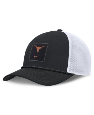 Men's and Women's Black Texas Longhorns Game Day Rope Trucker Adjustable Hat