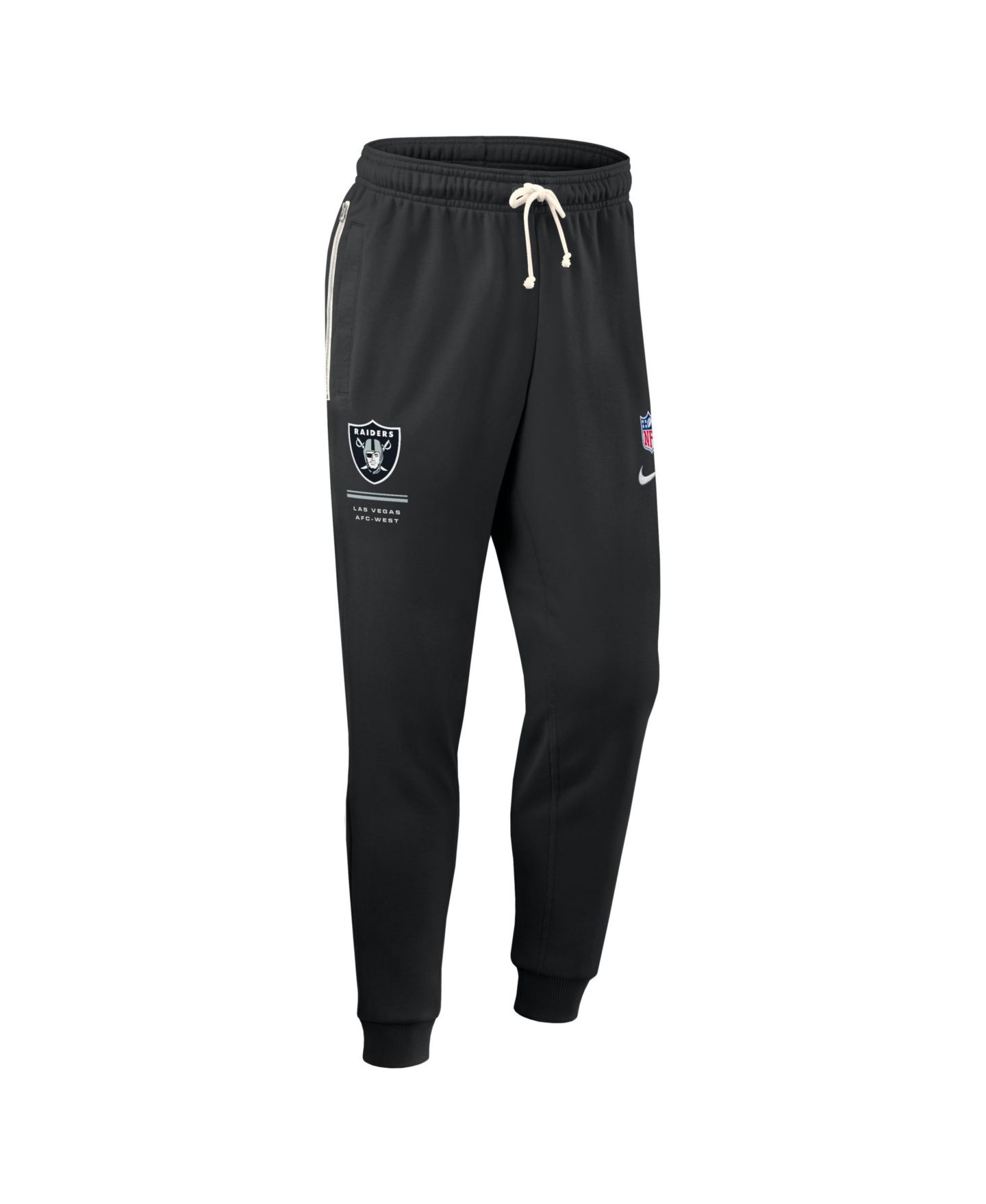 Мужские брюки Nike Black Las Vegas Raiders Sideline Standard Issue Dri-FIT Taper — фото 3