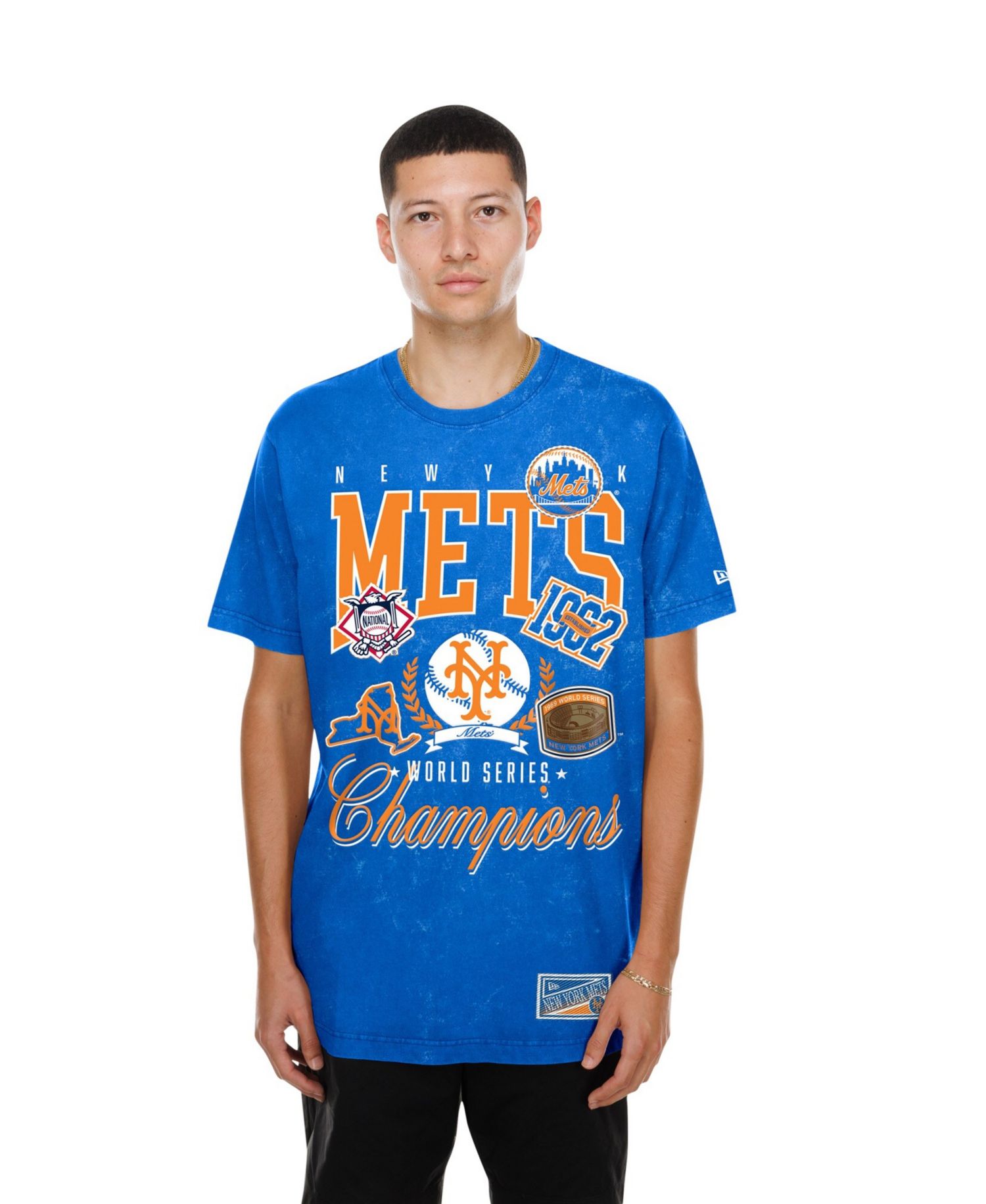 Men's Royal New York Mets Mineral Wash T-Shirt