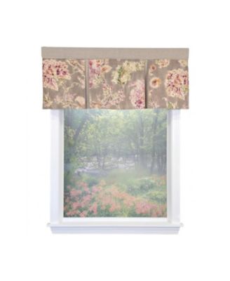 Monte Cristo Pleated Window Valance 100% Cotton Rod Pocket