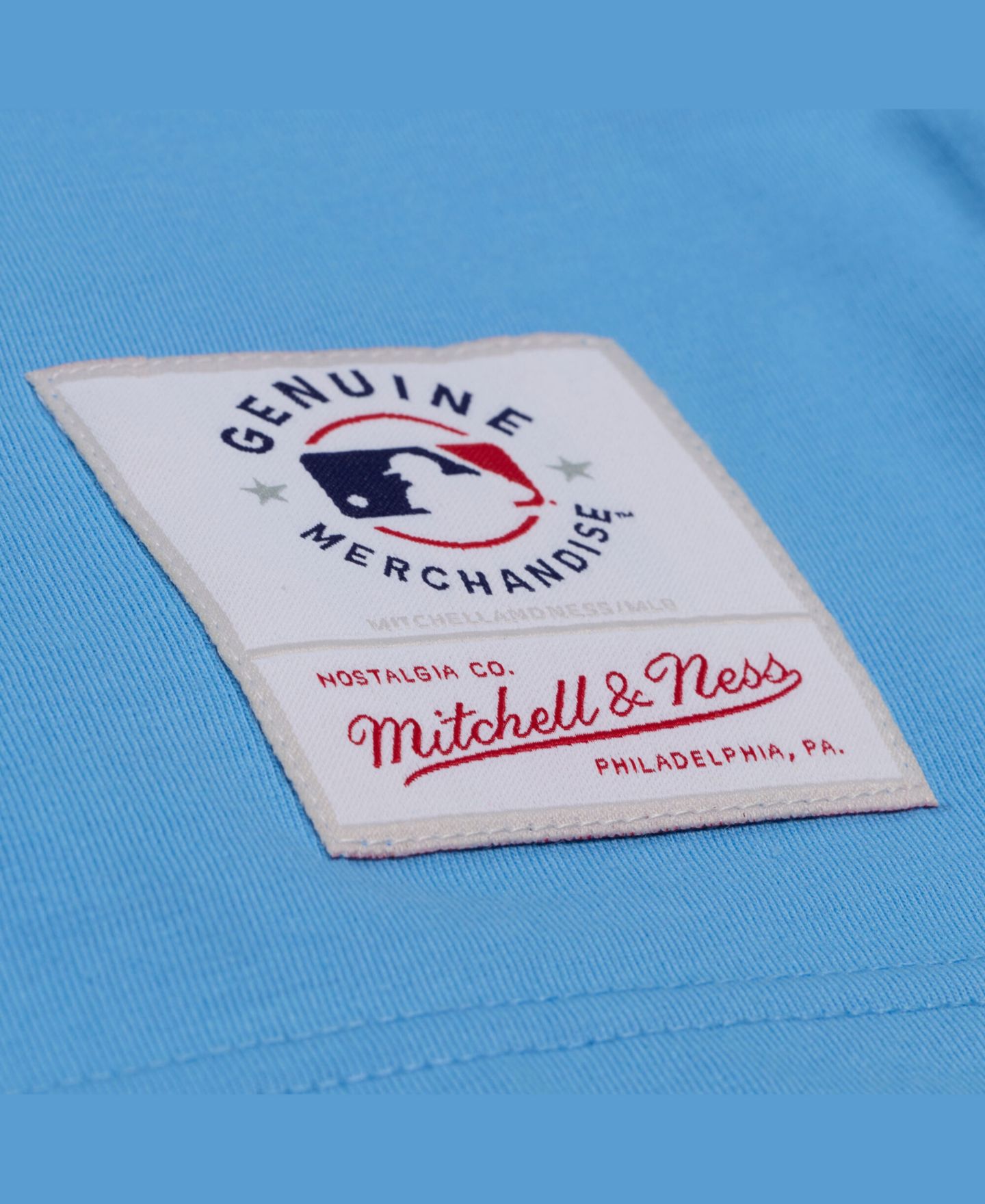 Мужская футболка Mitchell & Ness Light Blue New York Mets Insignia Premium — фото 2
