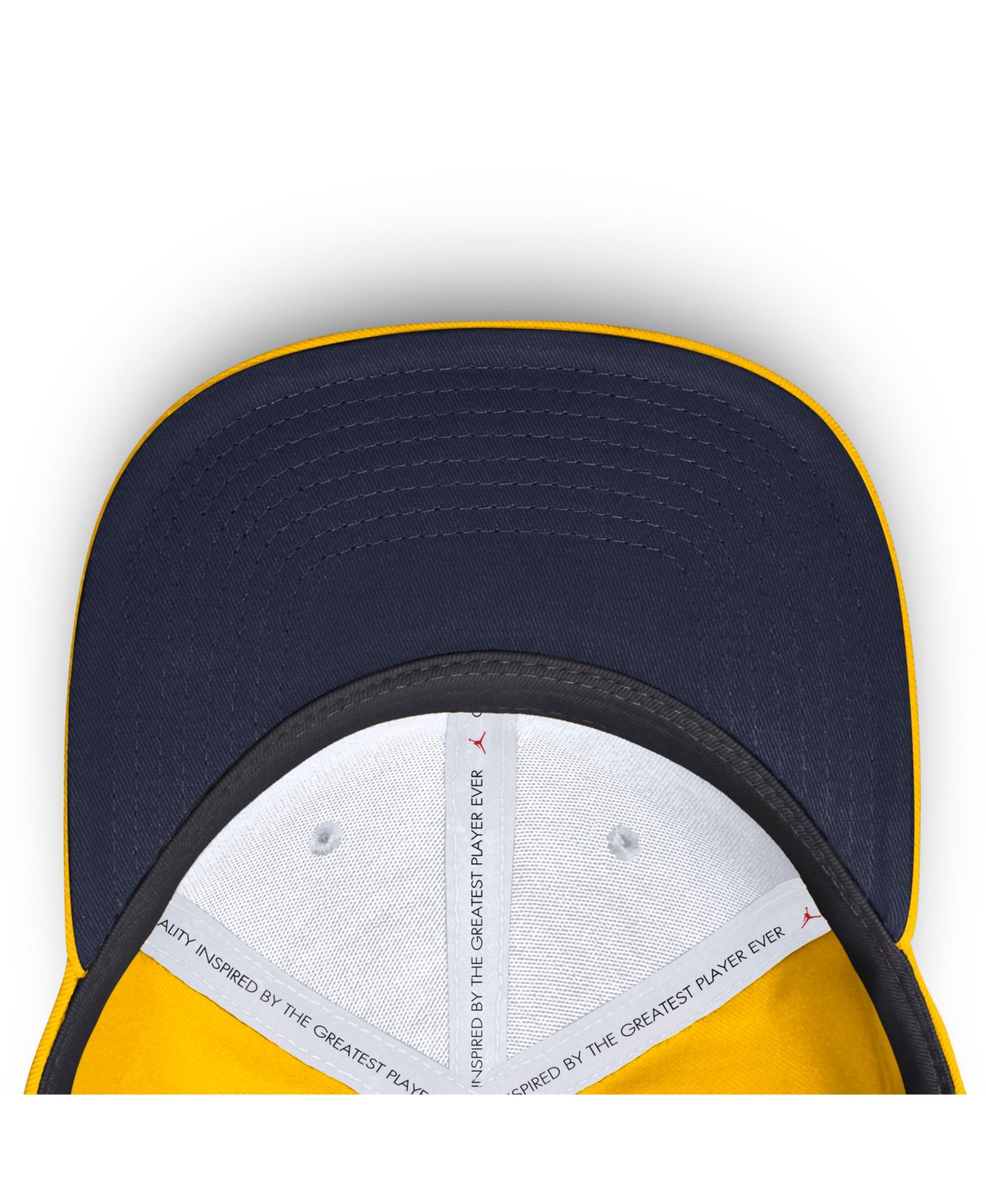 Мужской головной убор Jordan Maize Michigan Wolverines Game Day Rise Swooshflex Hat — фото 3