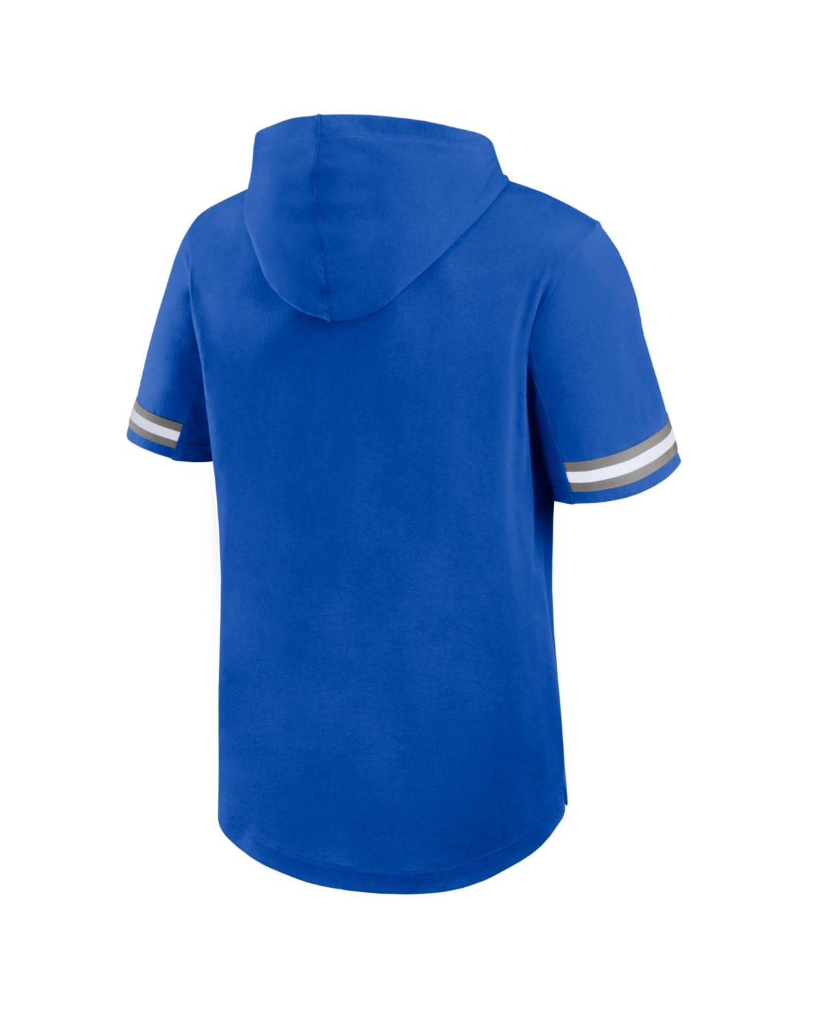 Fanatics Men's Blue Detroit Lions Optimal Play Short Sleeve Hooded T-Shirt