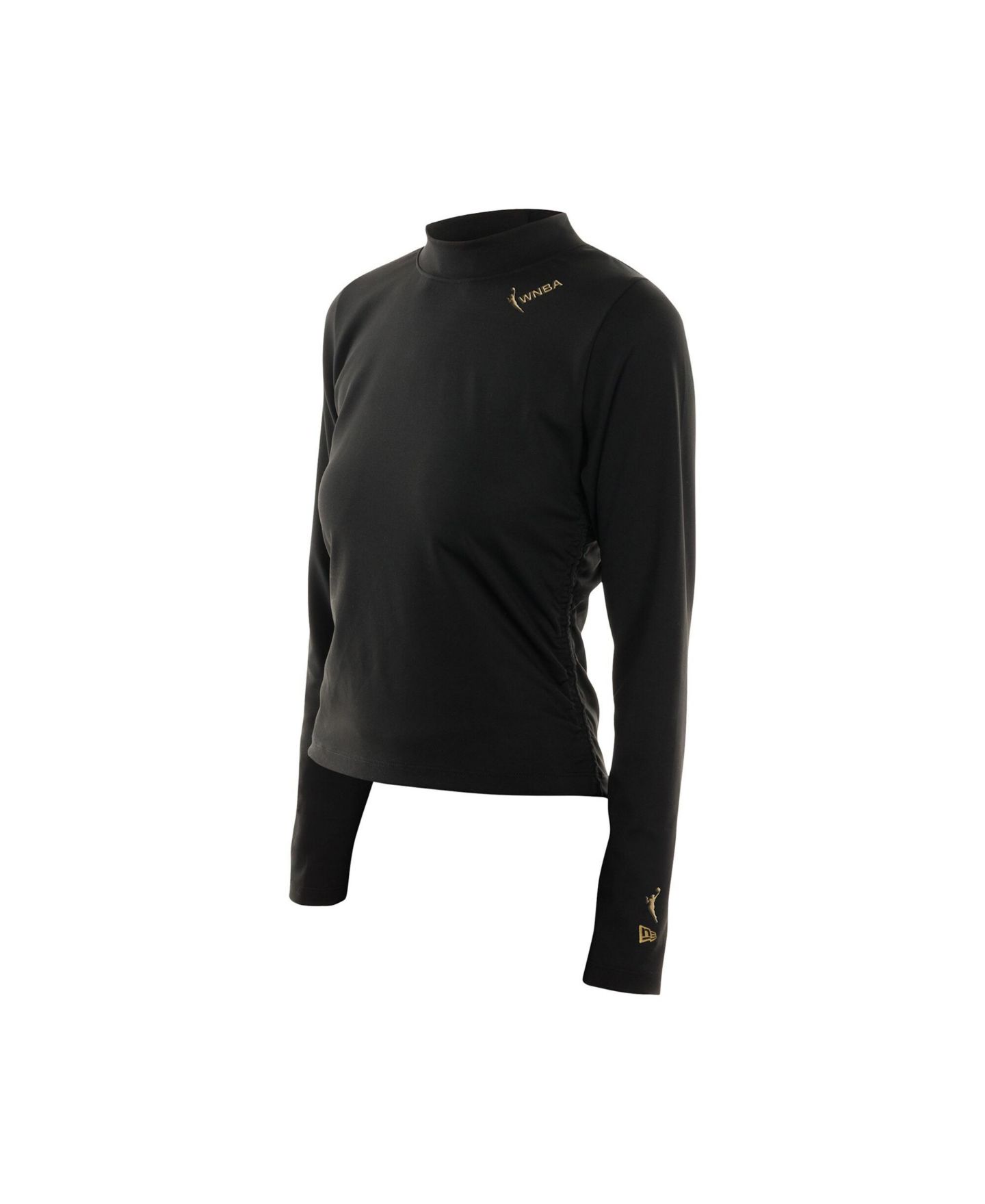 Женская футболка New Era Black WNBA Glam Game Mock Neck Long-Sleeve — фото 5