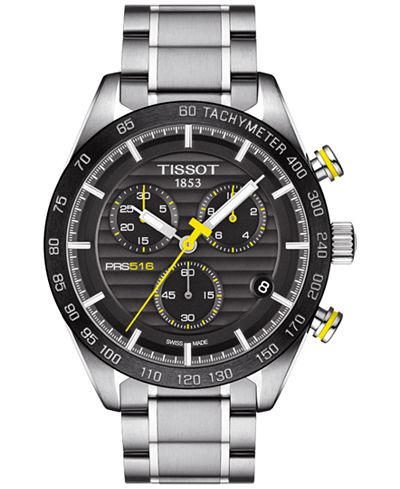 Tissot PRS516 GTS PW80 RG SS BK LTH IND, Black : Buy Online at Best Price in KSA - Souq is now