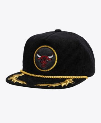 Women's x DANNIJO Black Chicago Bulls Deadstock Cord Snapback Hat