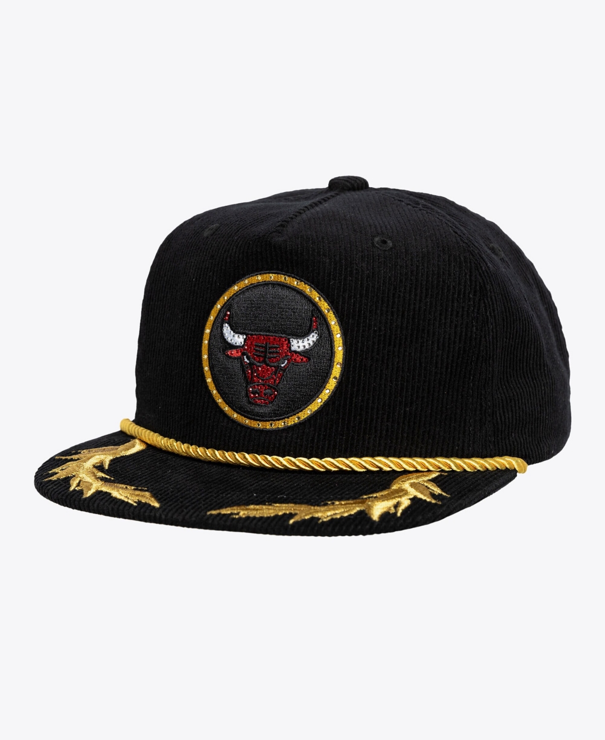 Mitchell & Ness Women's x Dannijo Black Chicago Bulls Deadstock Cord Snapback Hat - Black