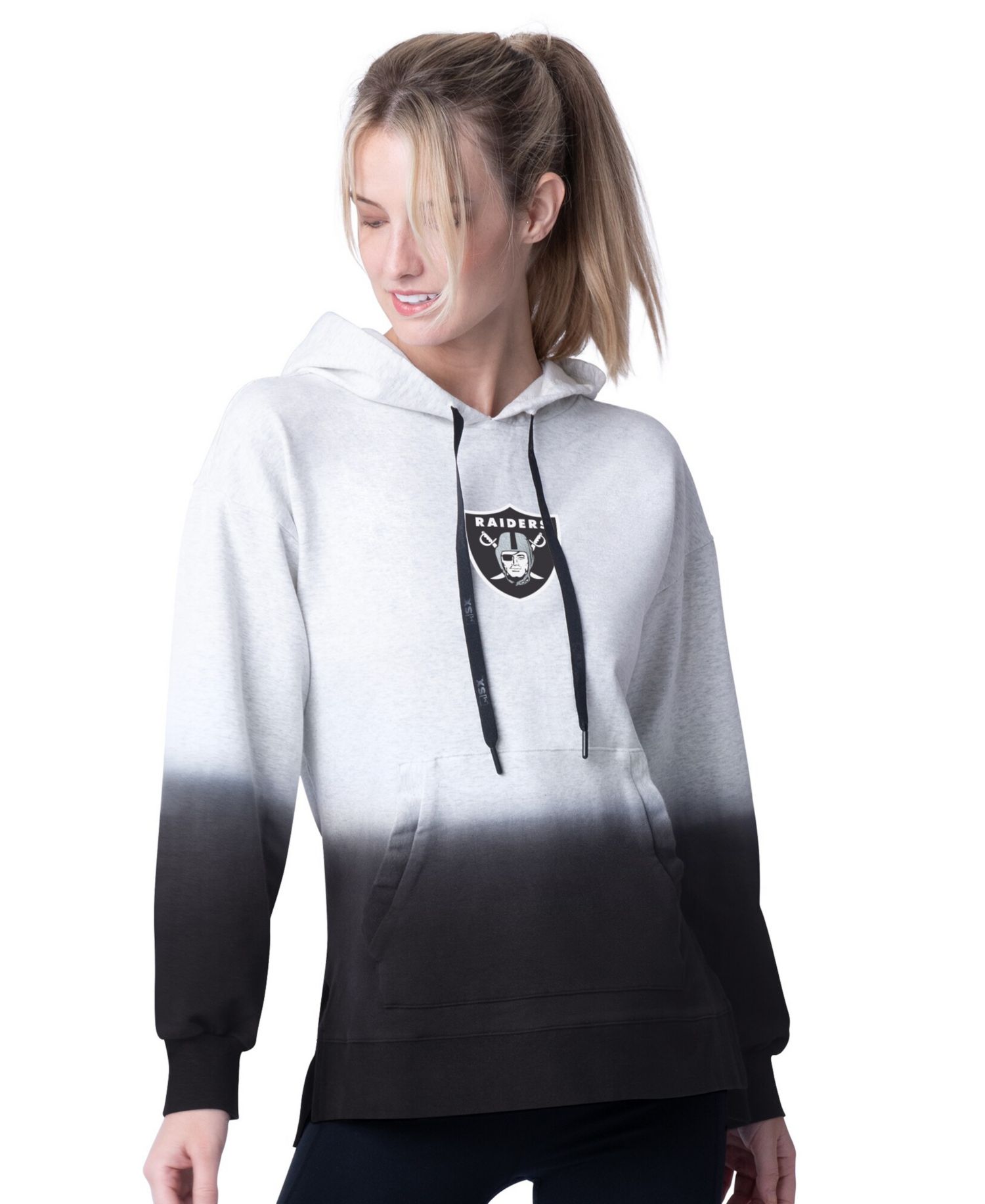 Women's Black Las Vegas Raiders Daniela Pullover Hoodie