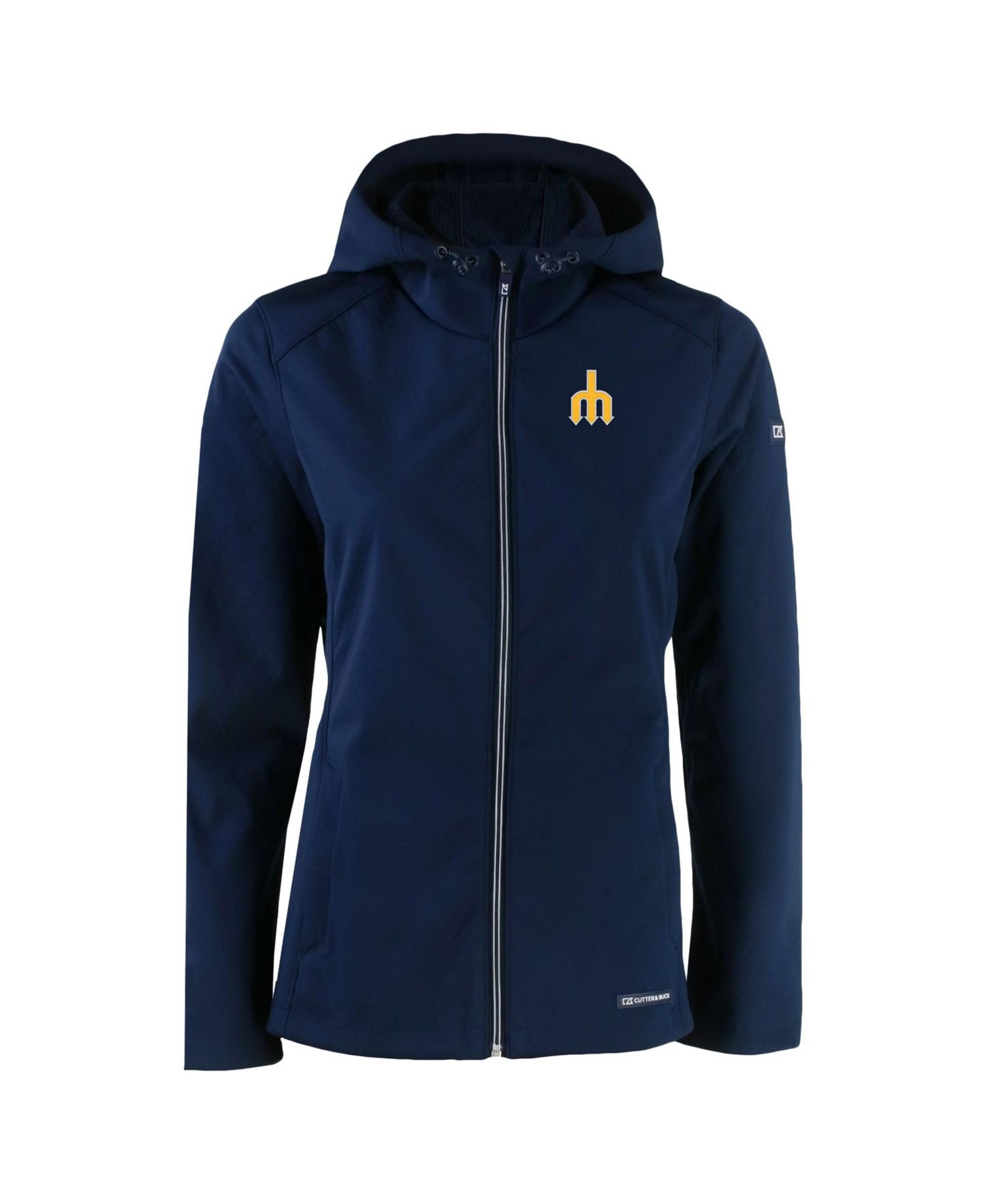 Women's Navy Seattle Mariners Evoke Eco Softshell Full-Zip Jacket