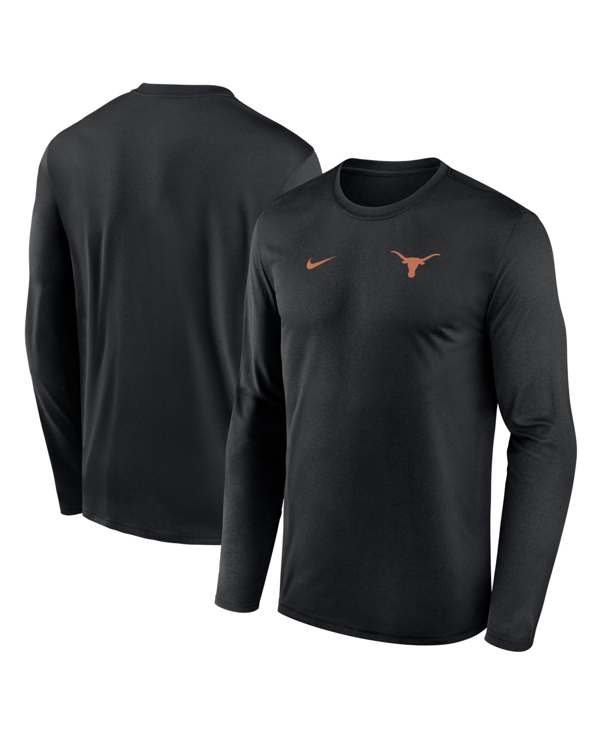 Nike Men's Black Texas Longhorns 2026 Sideline Small Logo Legend Dri-fit Long Sleeve T-Shirt