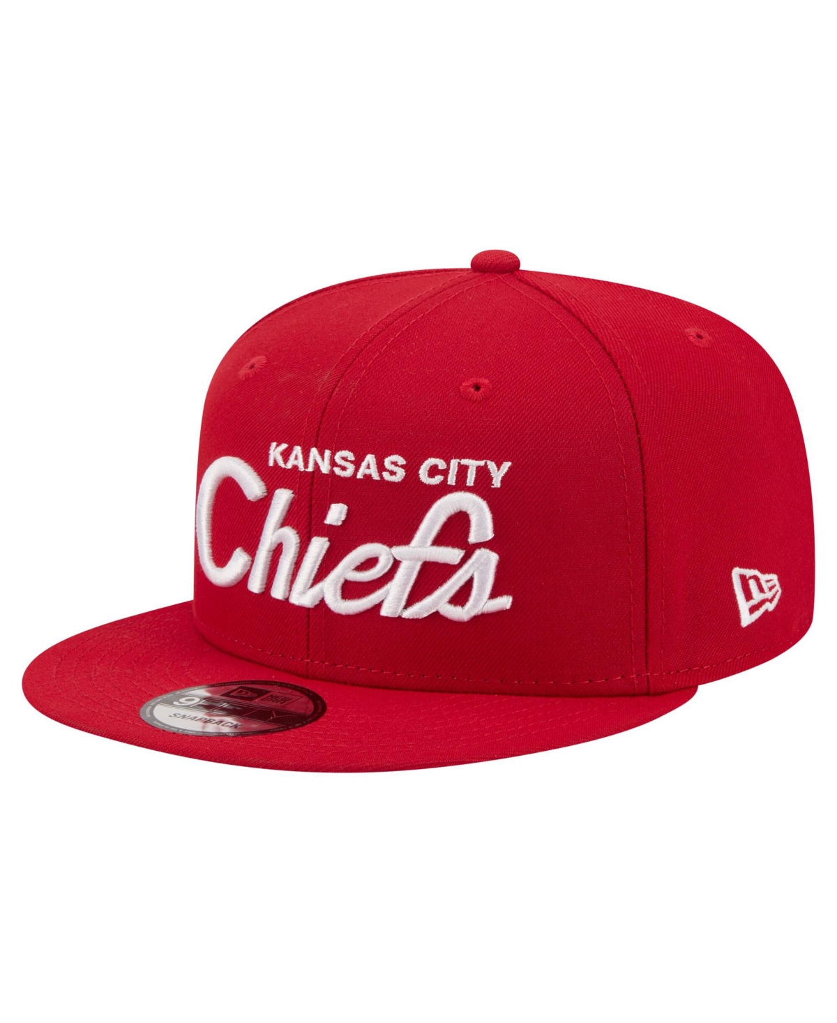 New Era Men's Red Kansas City Chiefs Core Team Script 9FIFTY Snapback Hat - Red