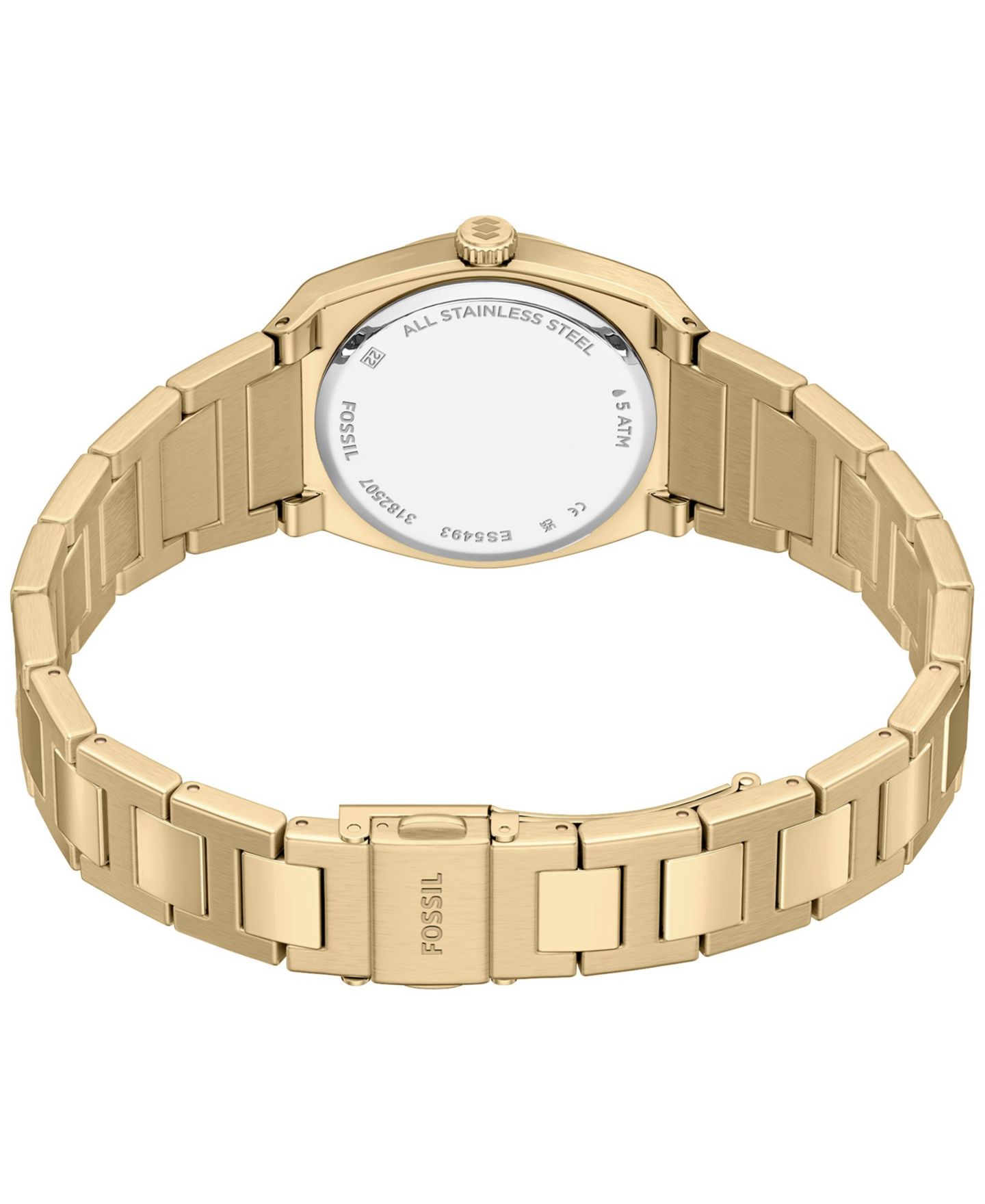 Женские часы Fossil Everett с тремя стрелками, золотистая сталь, 27 мм — фото 4