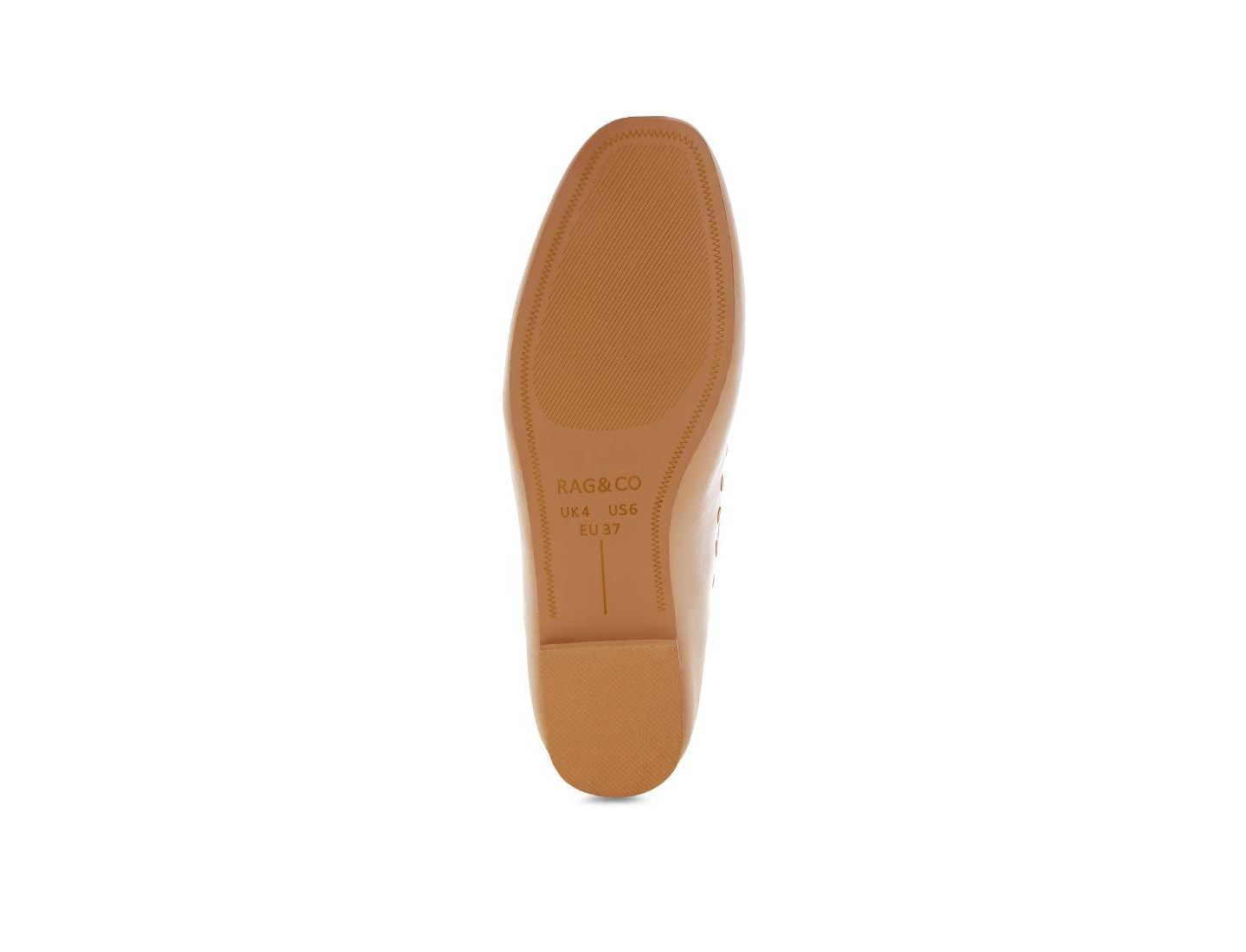 Женские туфли Rag & Co Philoha Studs and Tassels Detail Flat, цвет: Светлый бежевый — фото 8