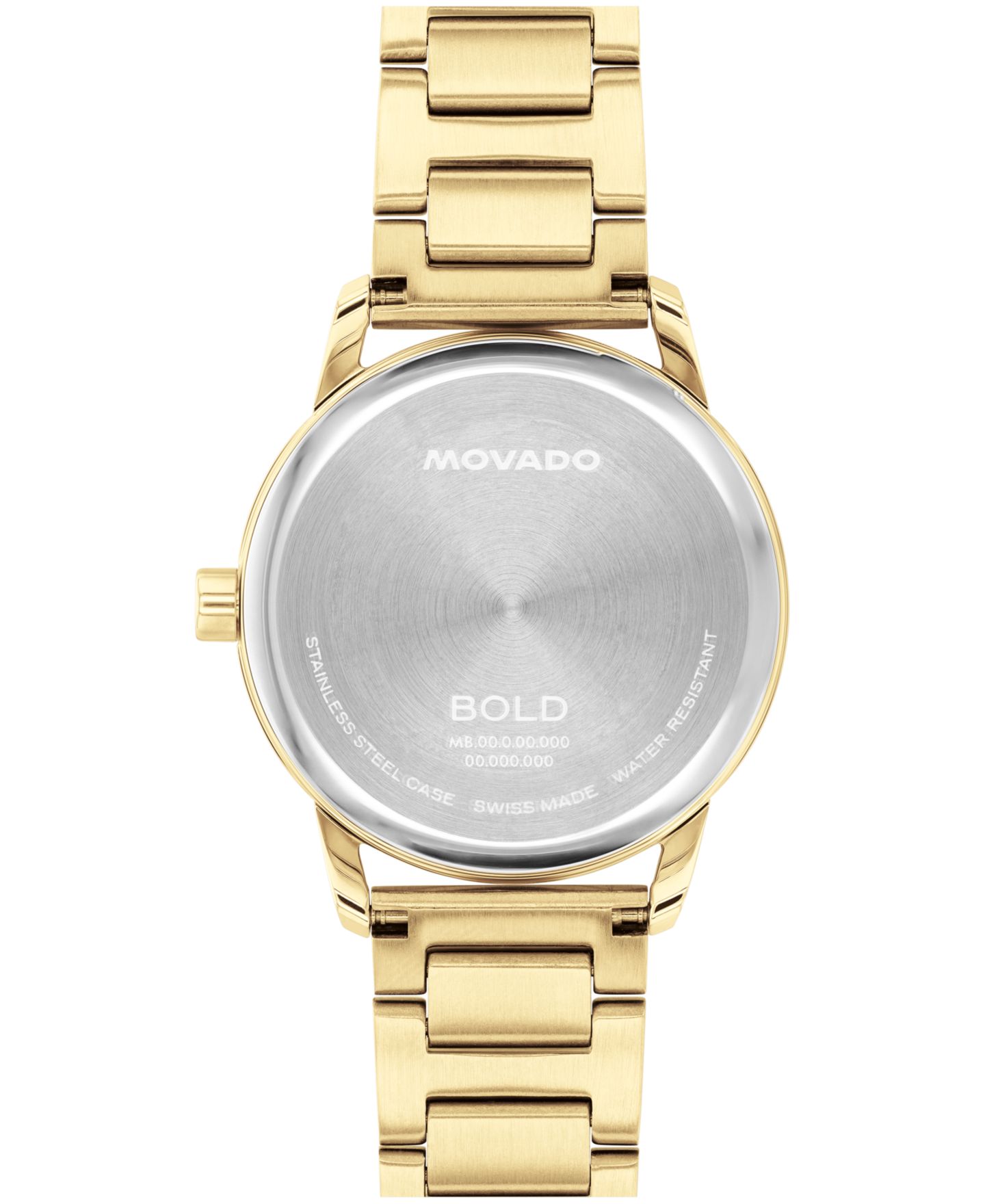 Женские часы Movado Bold Echo Swiss Quartz Ionic Plated Light Yellow Gold Steel Watch 30mm — фото 3