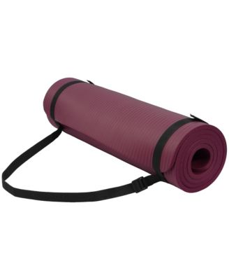 Yoga Mat Thick High Density Exercise Carrying Strap