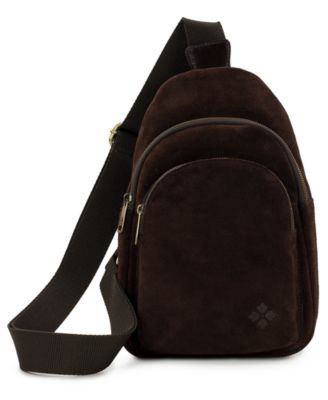 Melle Mini Suede Leather Sling Handbag