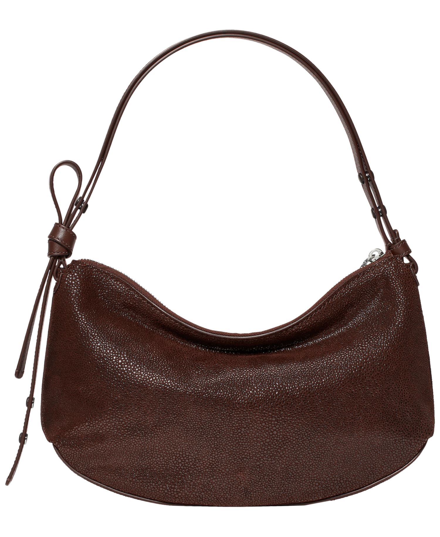 Loop Dot Medium Leather Shoulder Handbag