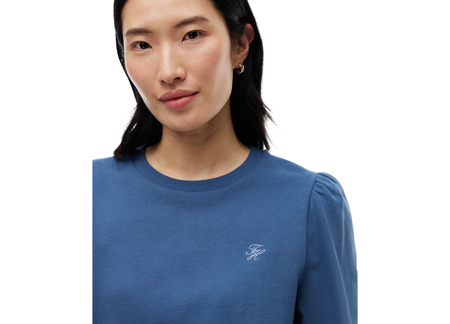 Women's Puff-Sleeve Script Sweatshirt