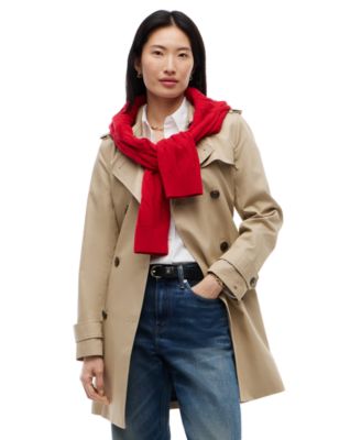 Women's Double-Breasted Belted Trench Coat